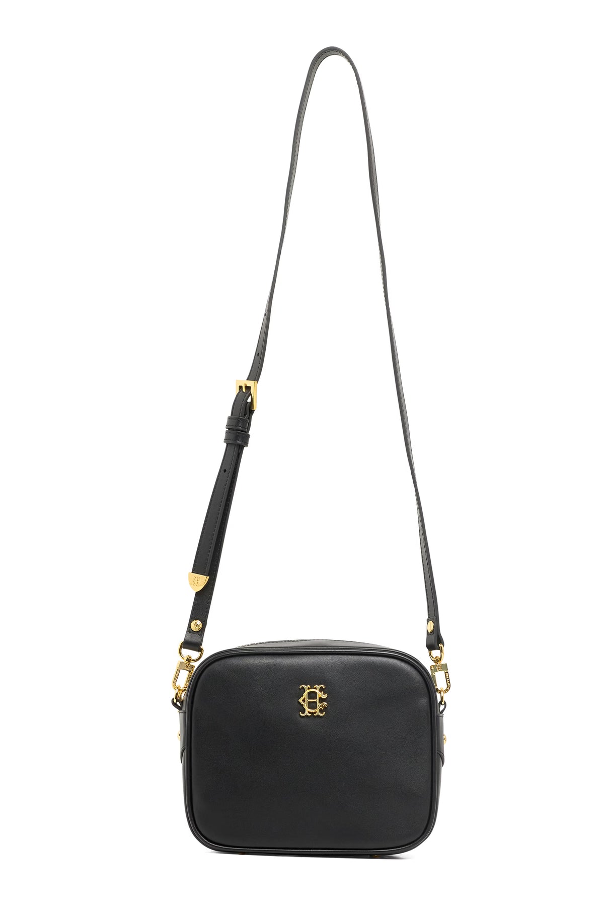 Holland Cooper Country Camera Bag Leather #Colour_Black Leather