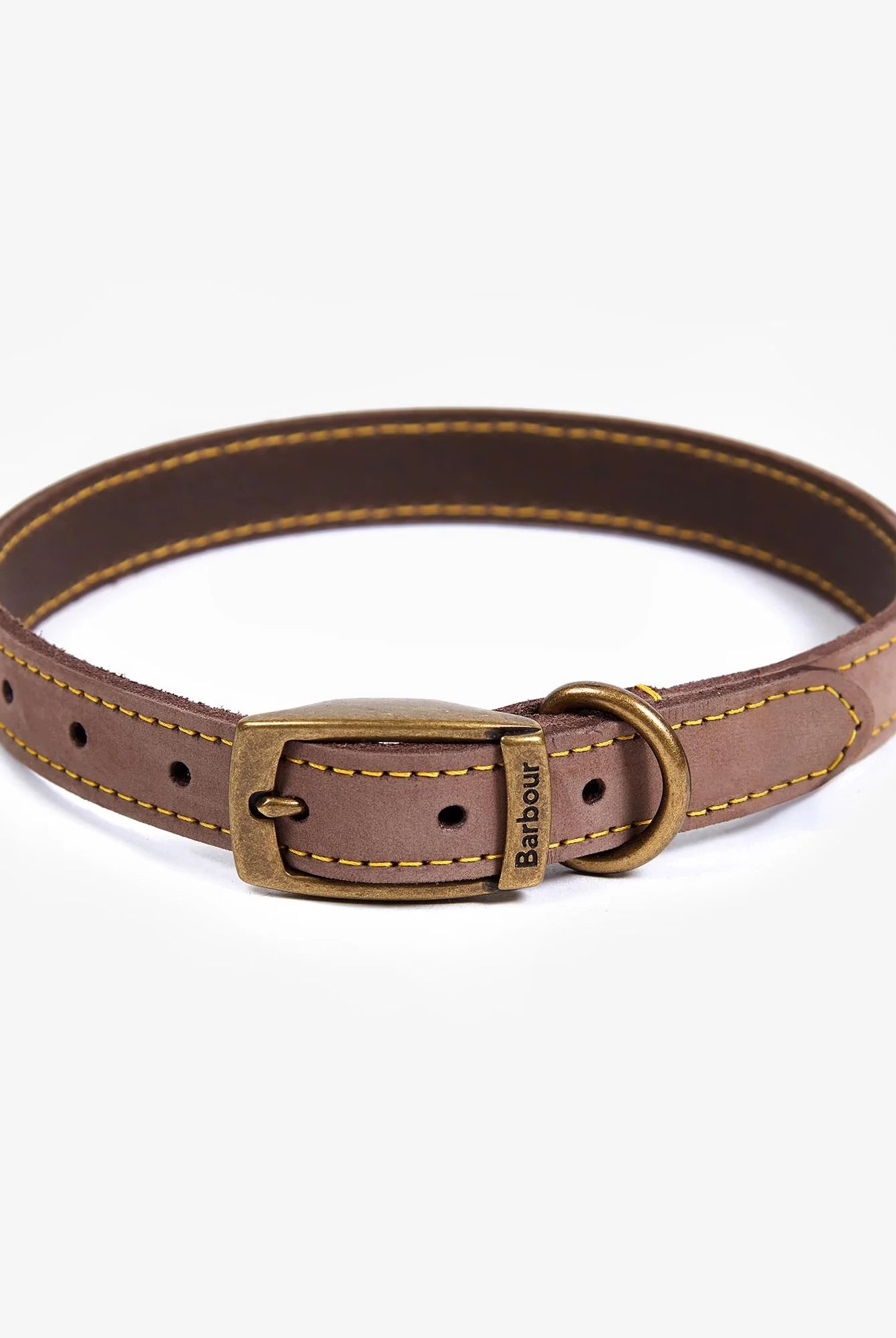 Barbour Leather Dog Collar #Colour_Brown