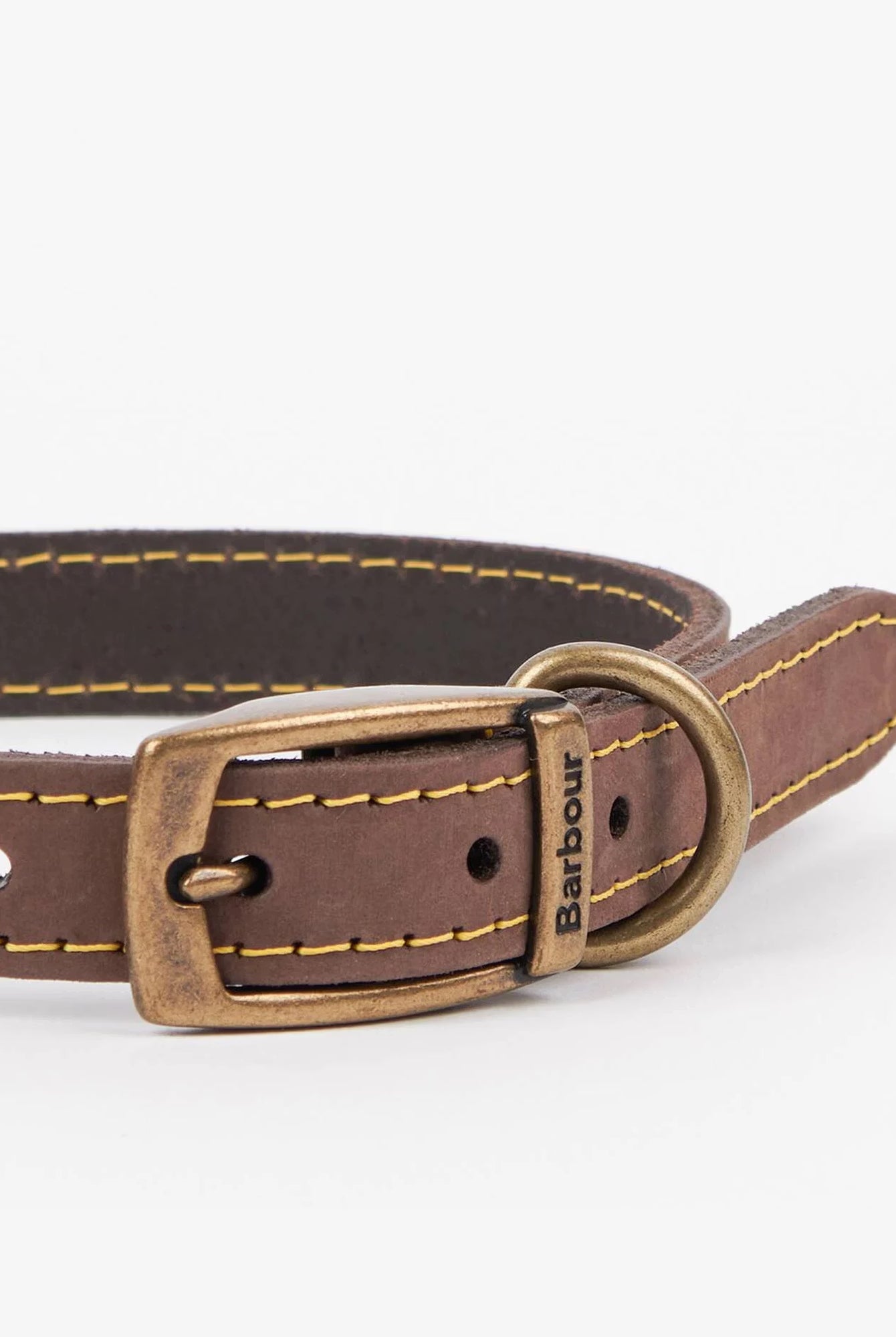 Barbour Leather Dog Collar #Colour_Brown