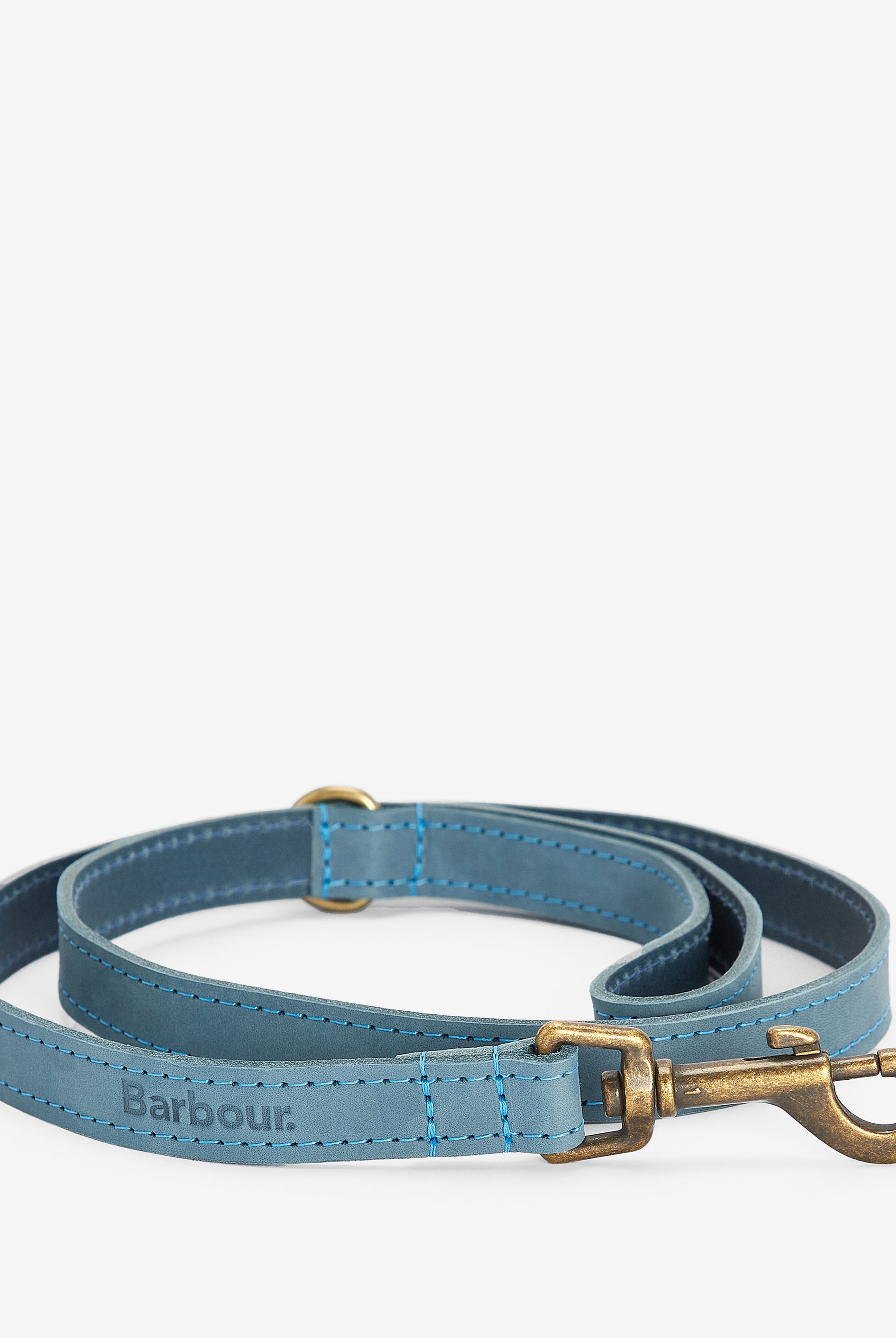 Barbour Blue Barbour Leather Dog Lead #Colour_Blue