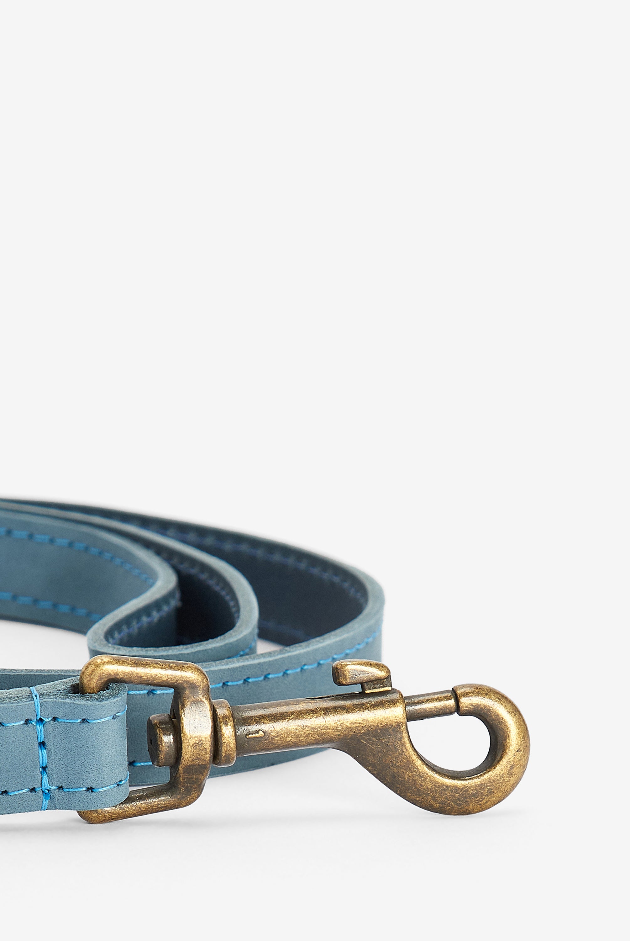 Barbour Blue Barbour Leather Dog Lead #Colour_Blue
