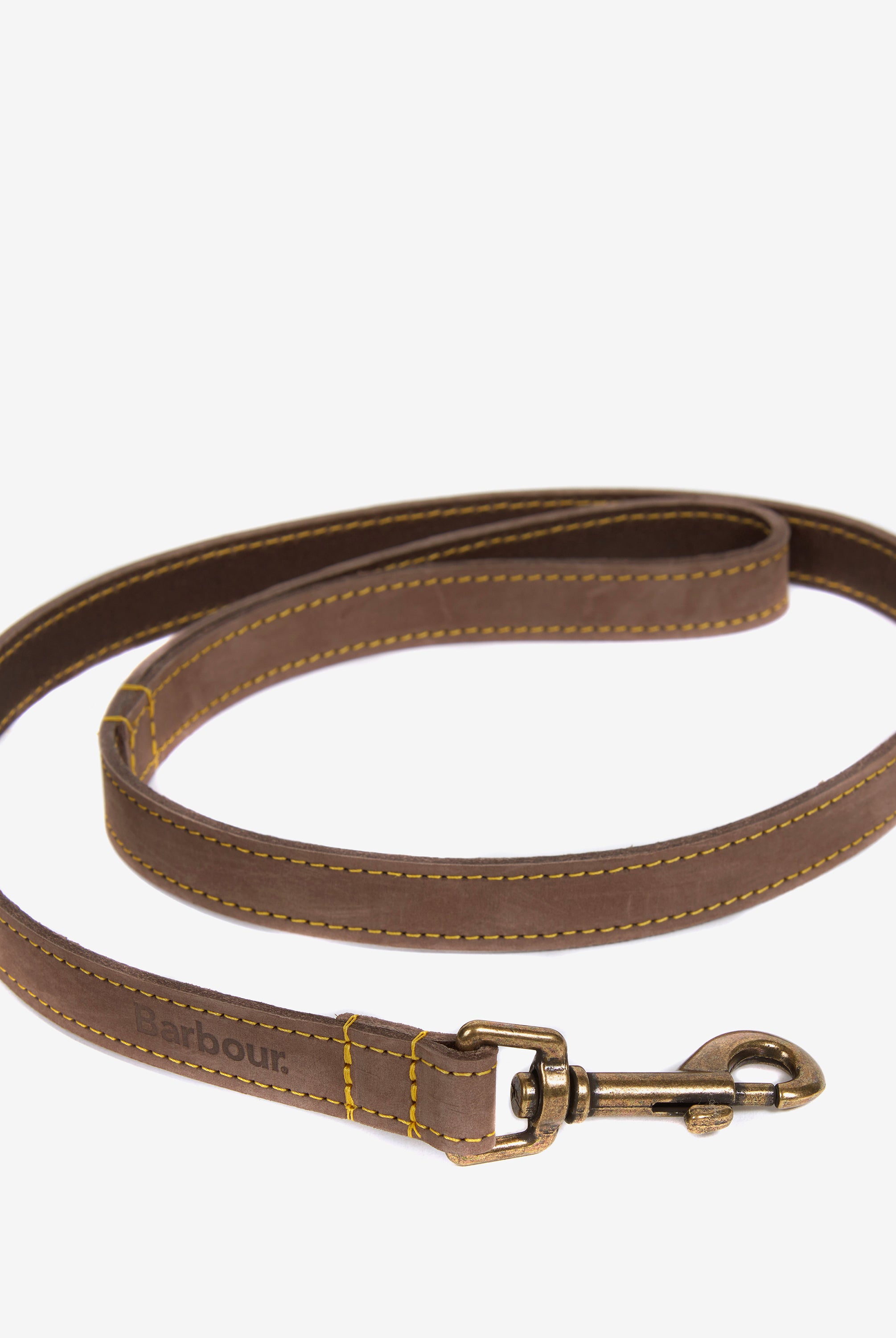 Barbour Brown Barbour Leather Dog Lead #Colour_Brown