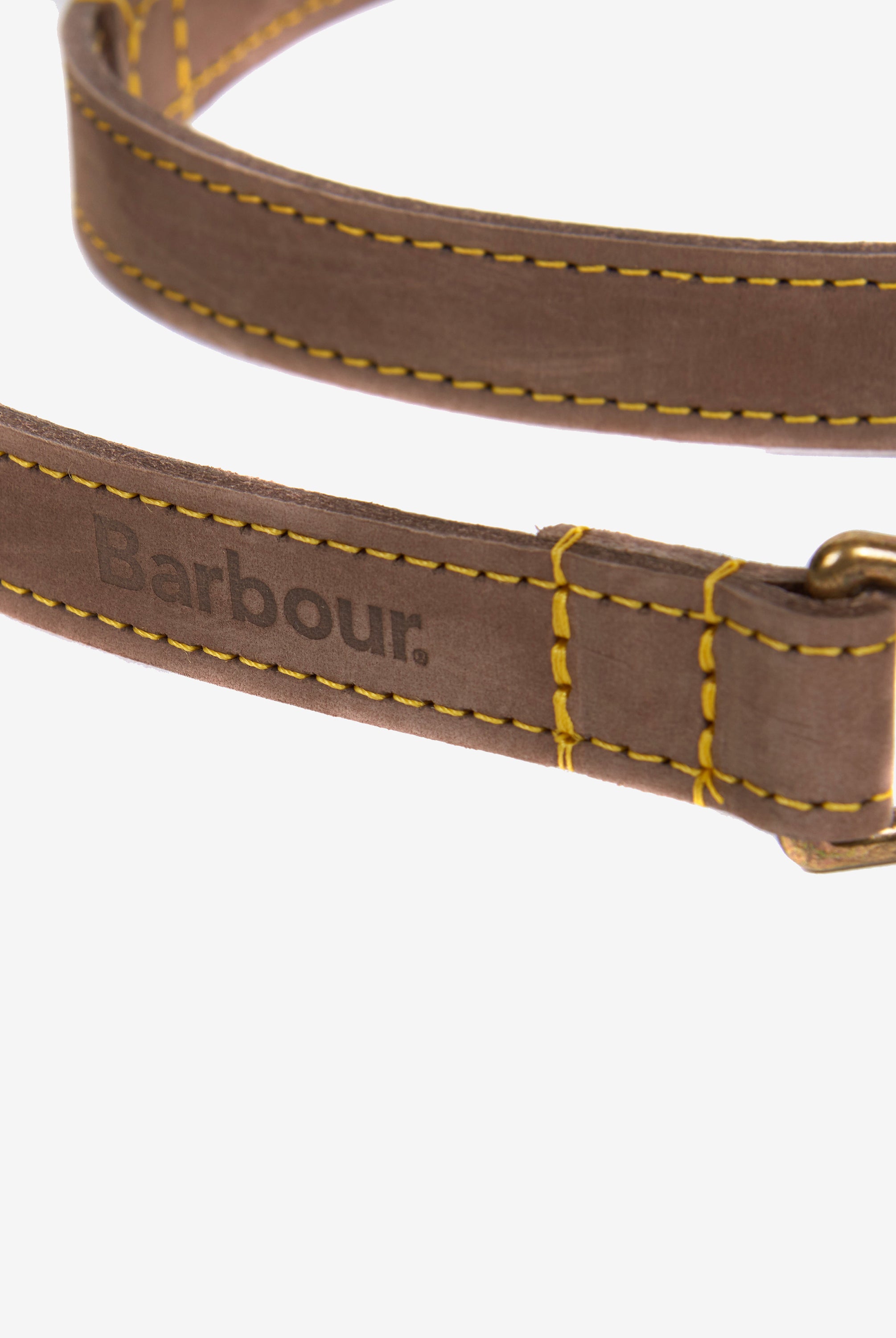 Barbour Brown Barbour Leather Dog Lead #Colour_Brown