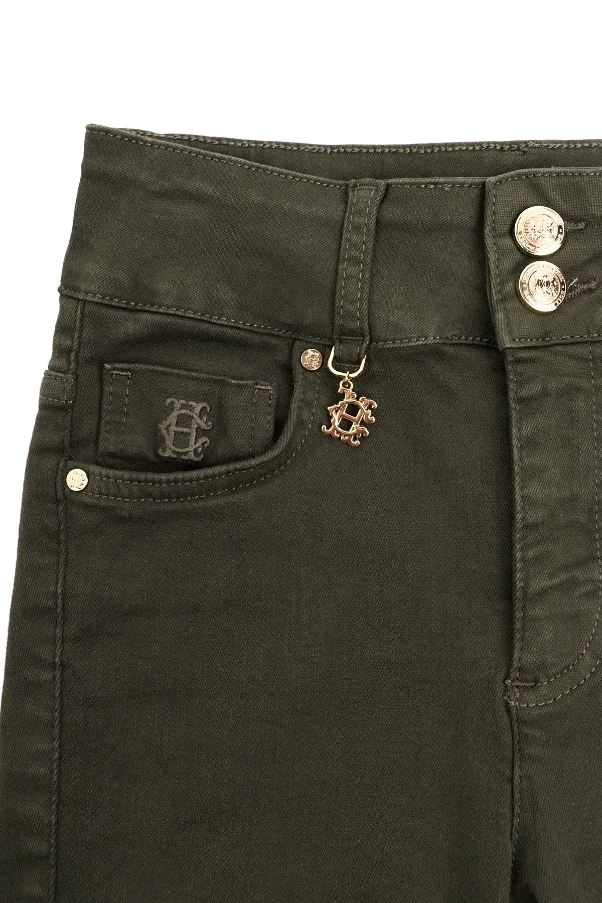 Holland Cooper Contour Skinny Jean #Colour_Dark Pine