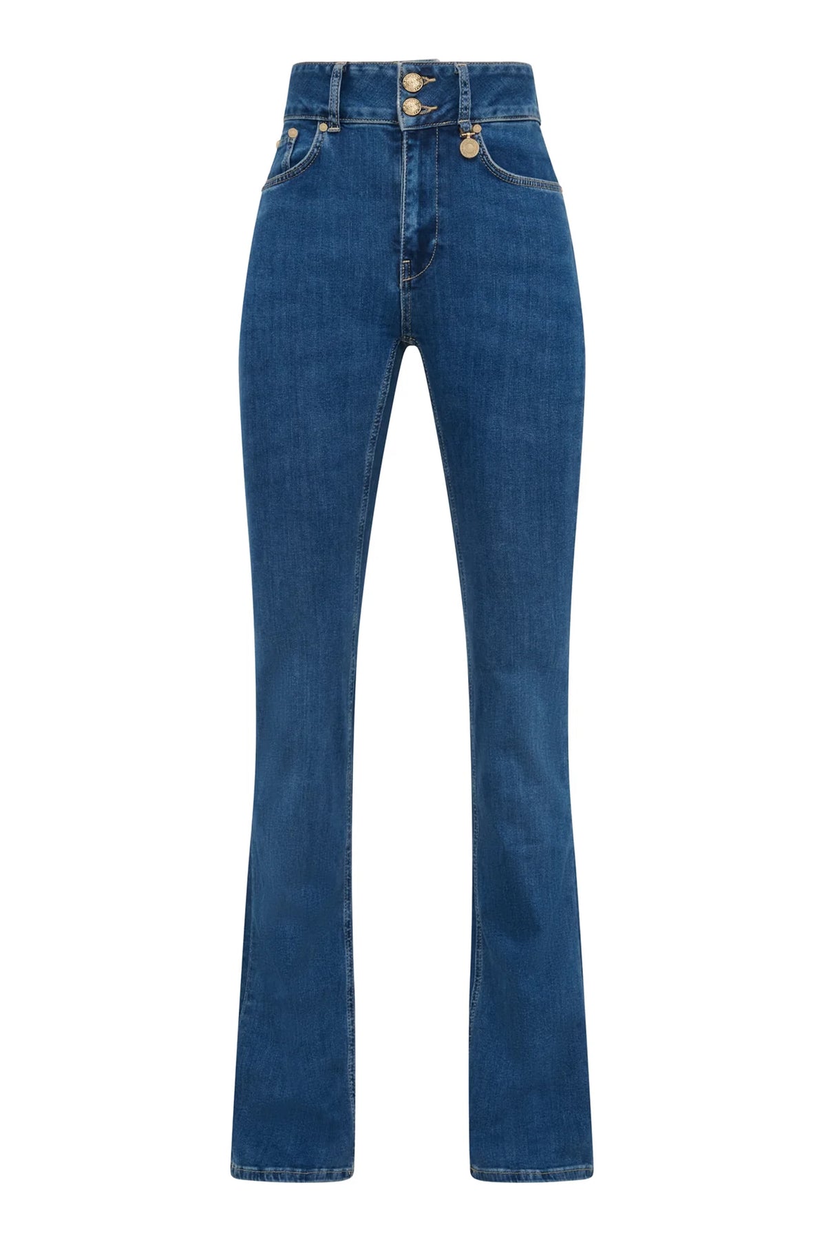 Holland Cooper High Rise Flared Jean #Colour_Denim