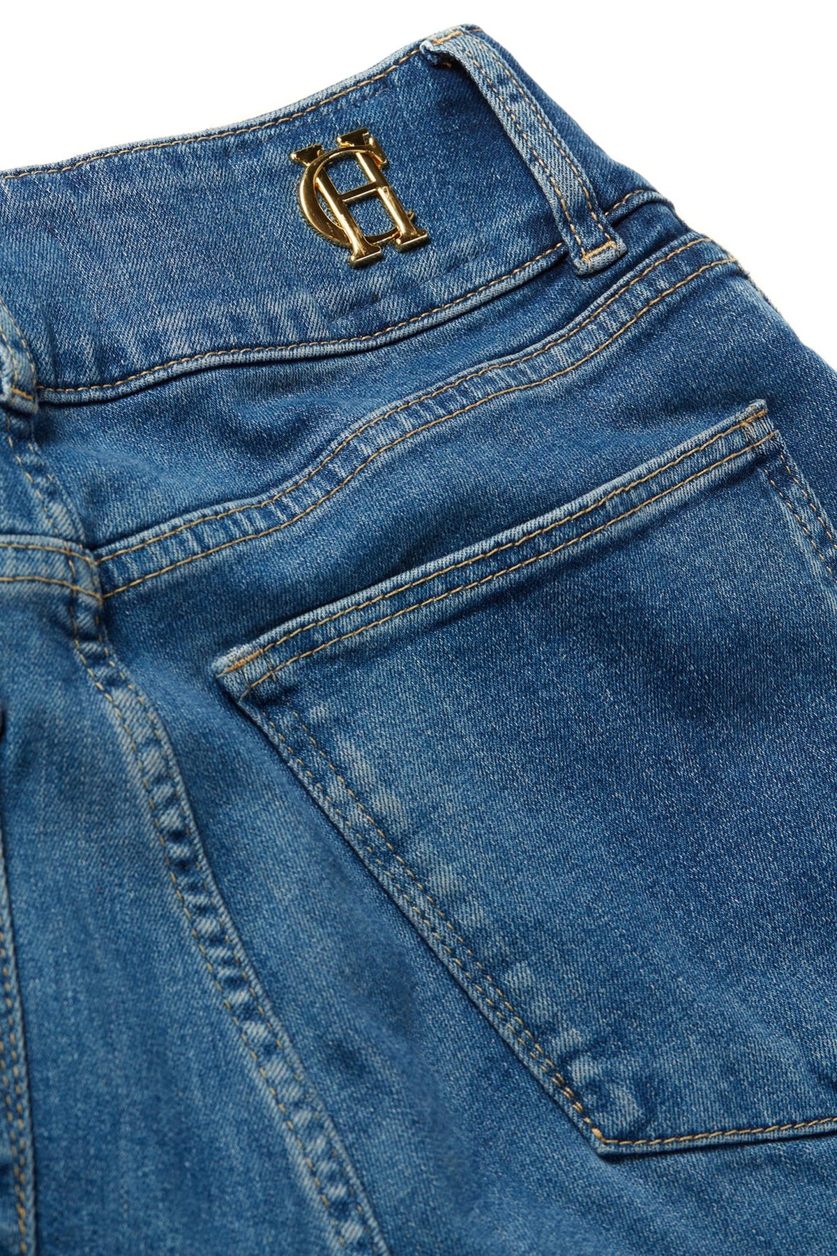 Holland Cooper High Rise Flared Jean #Colour_Denim