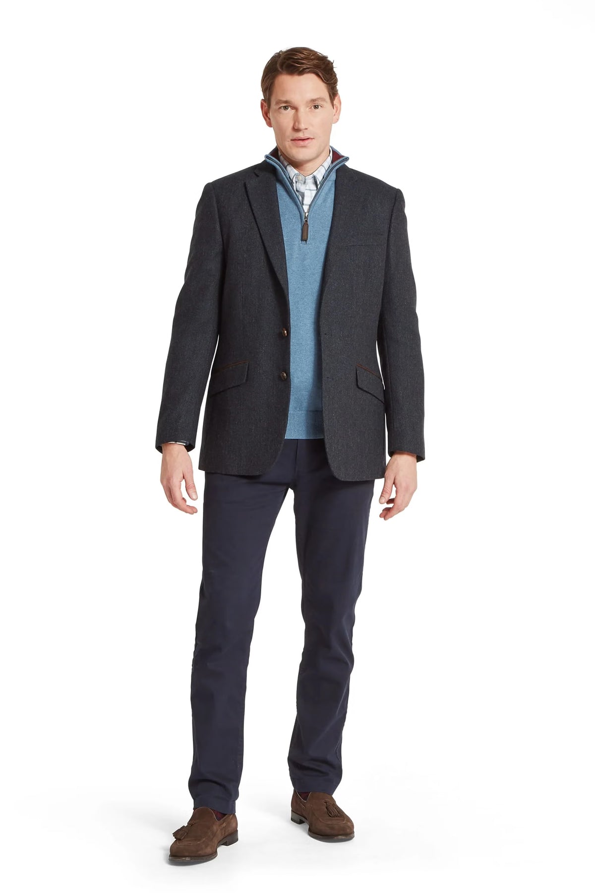 Schoffel St Andrews Tweed Sports Jacket #Colour_Dk Navy Herr Tweed