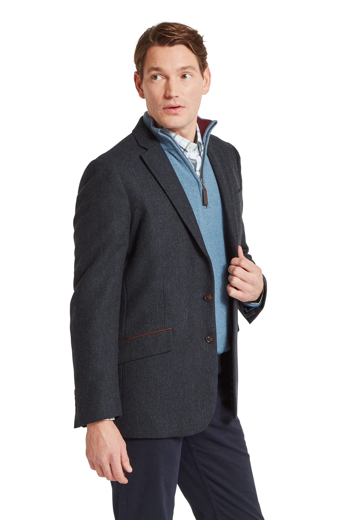 Schoffel St Andrews Tweed Sports Jacket #Colour_Dk Navy Herr Tweed