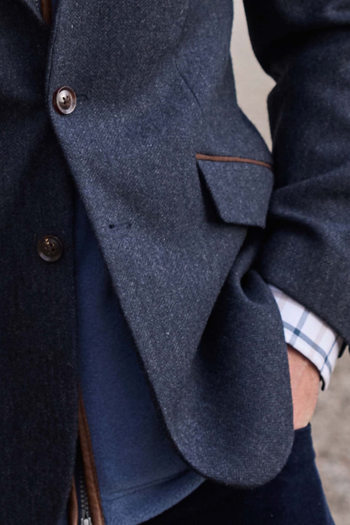 Schoffel St Andrews Tweed Sports Jacket #Colour_Dk Navy Herr Tweed