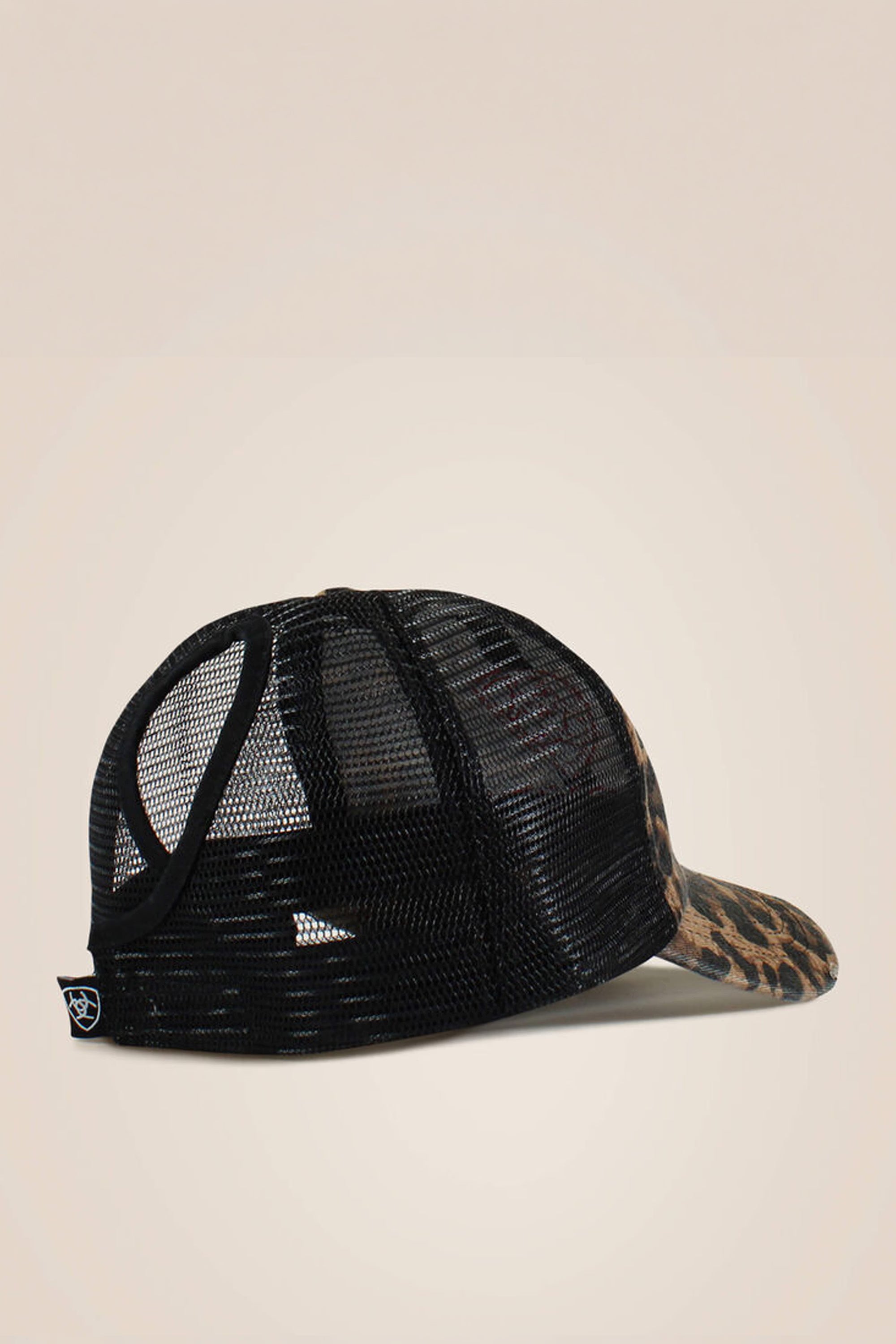 Ariat Embossed Logo Cheetah Cap #Colour_Black
