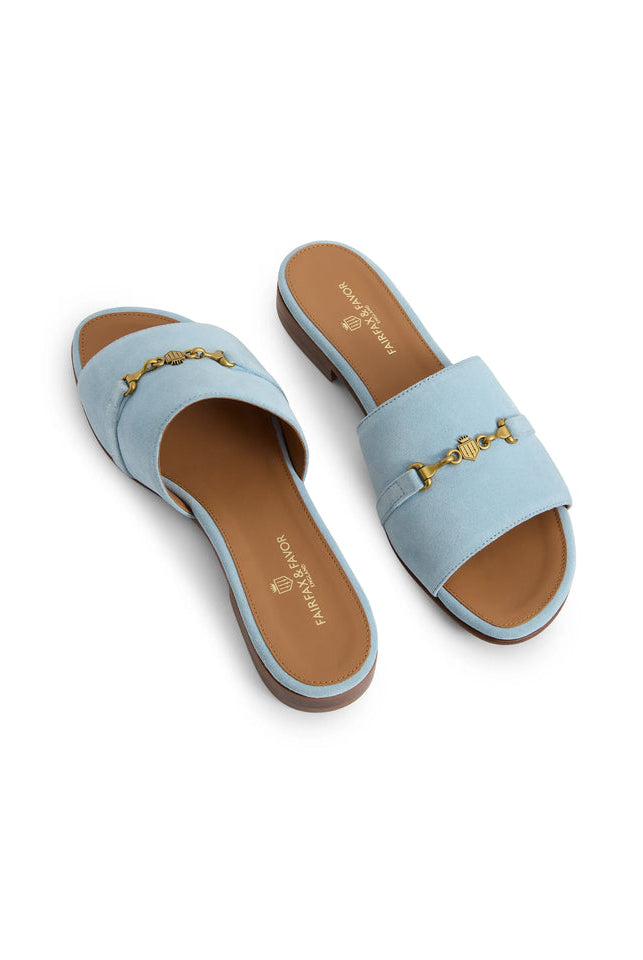 Fairfax & Favor Sky Blue Heacham Sandal #Colour_Sky Blue