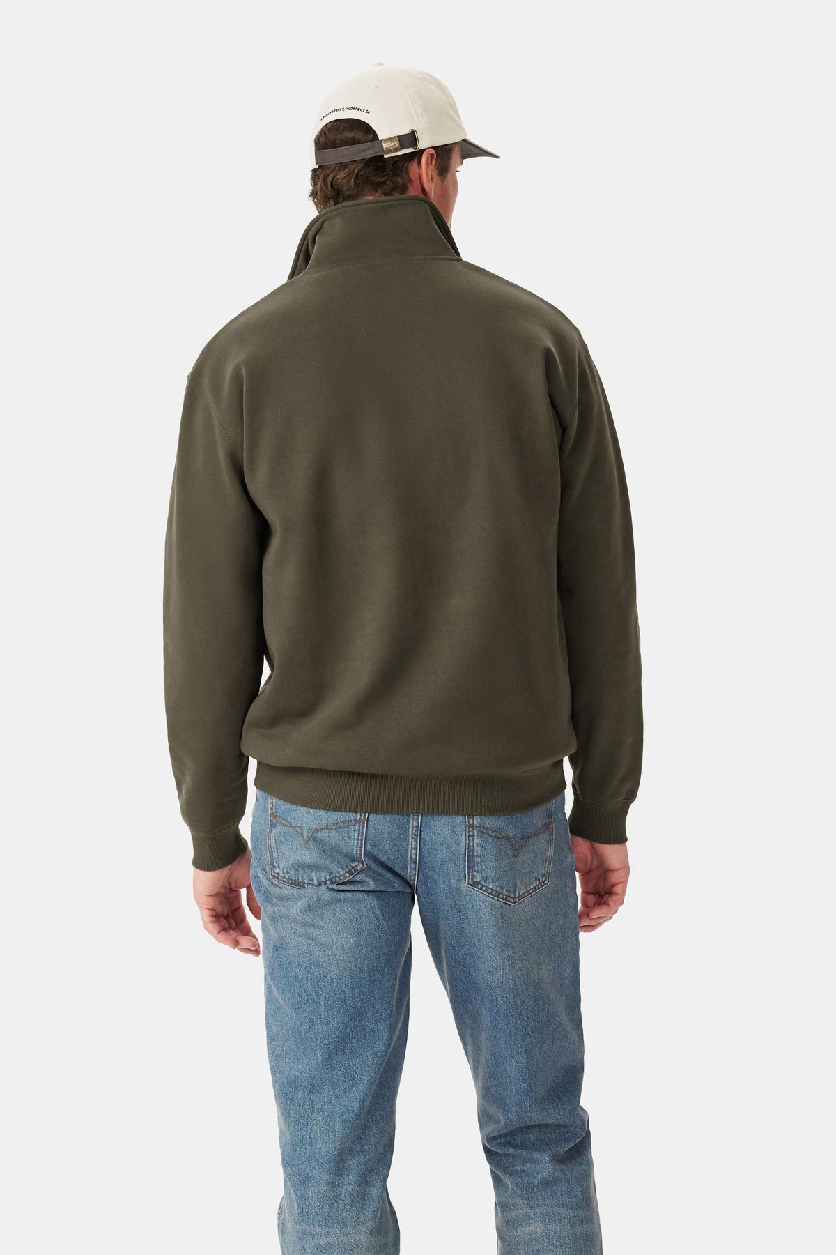 R.M. Williams Mulyungarie 1/4 Zip Sweatshirt #Colour_Fatigue