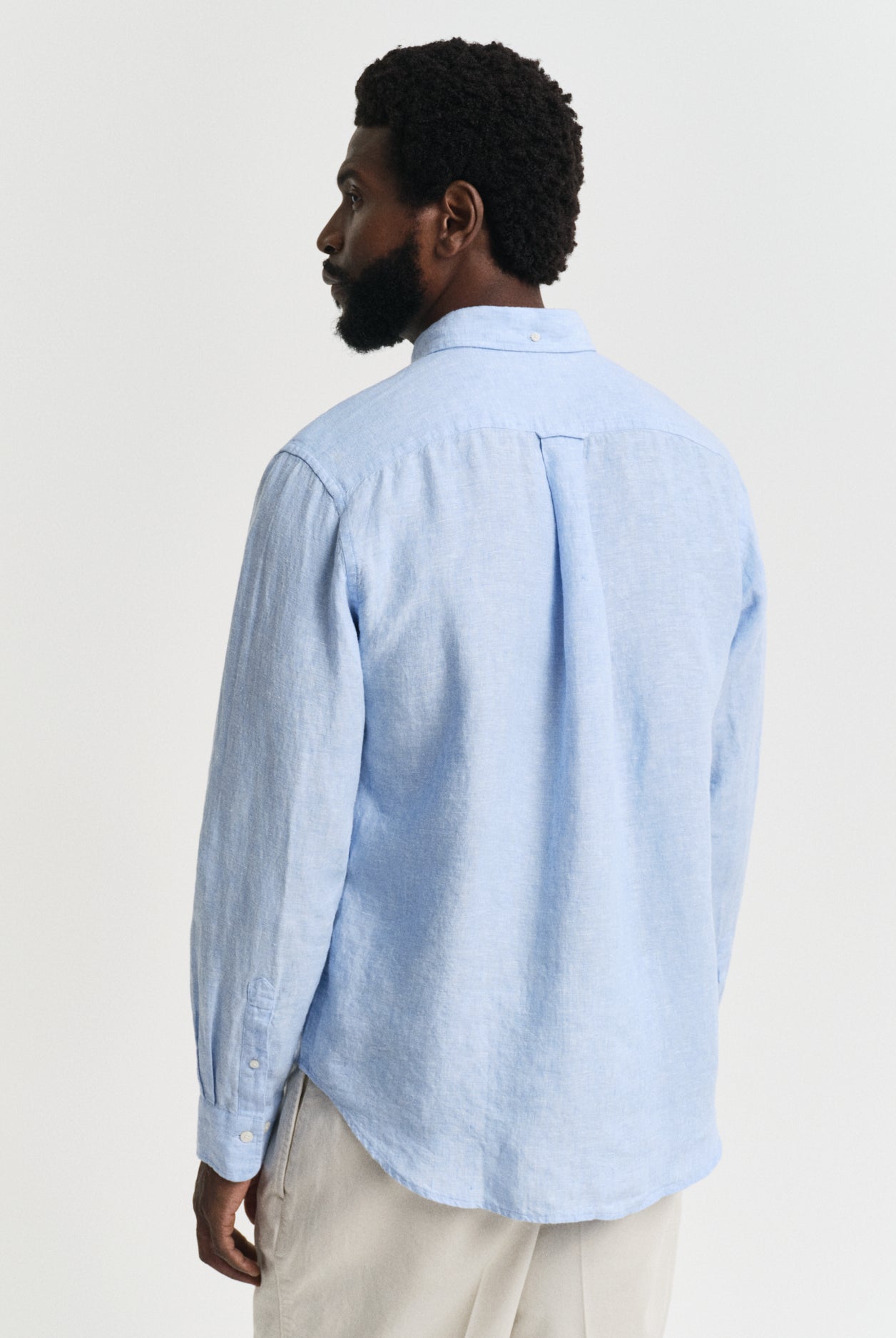 GANT Regular Linen Shirt #Colour_Capri Blue