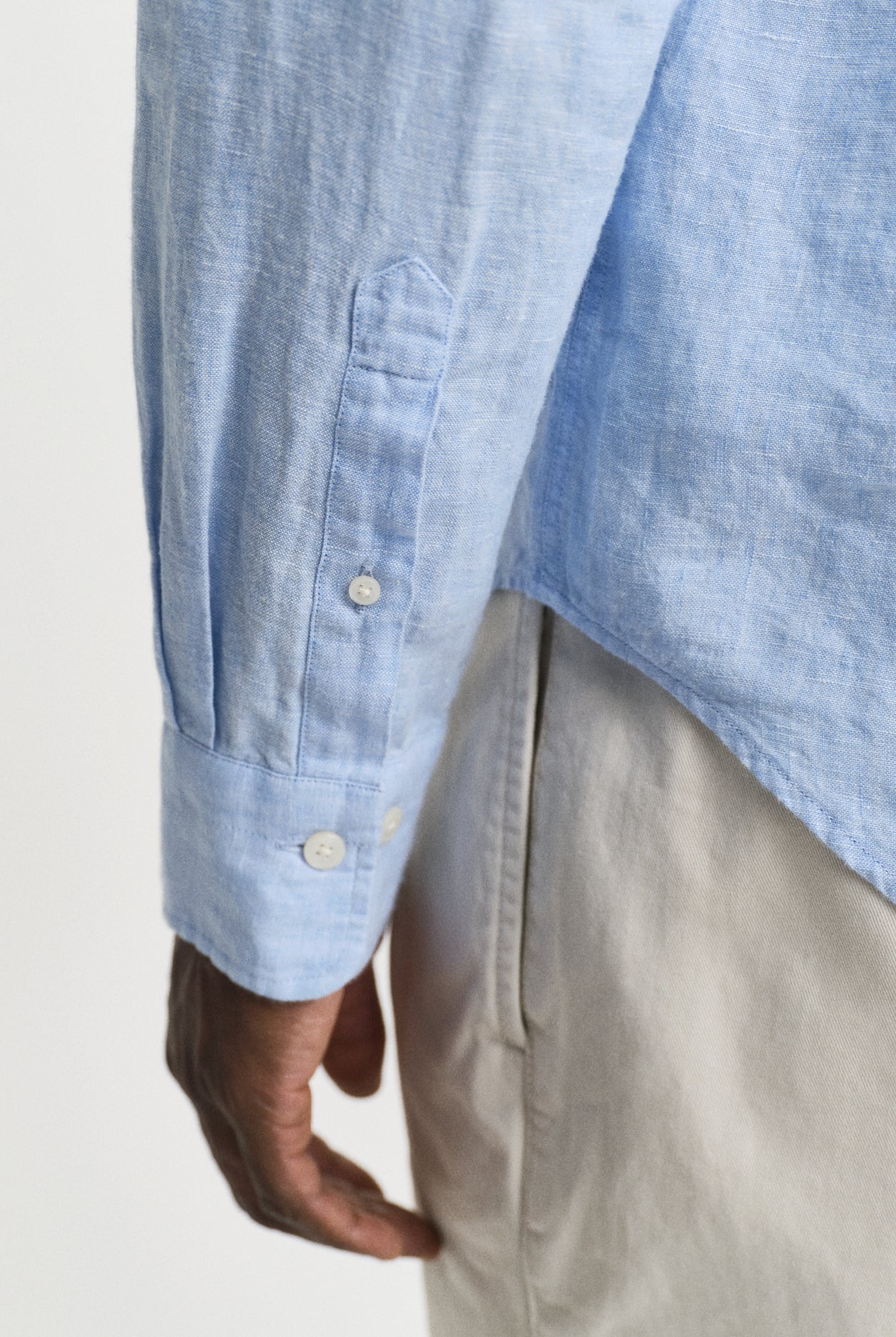 GANT Regular Linen Shirt #Colour_Capri Blue