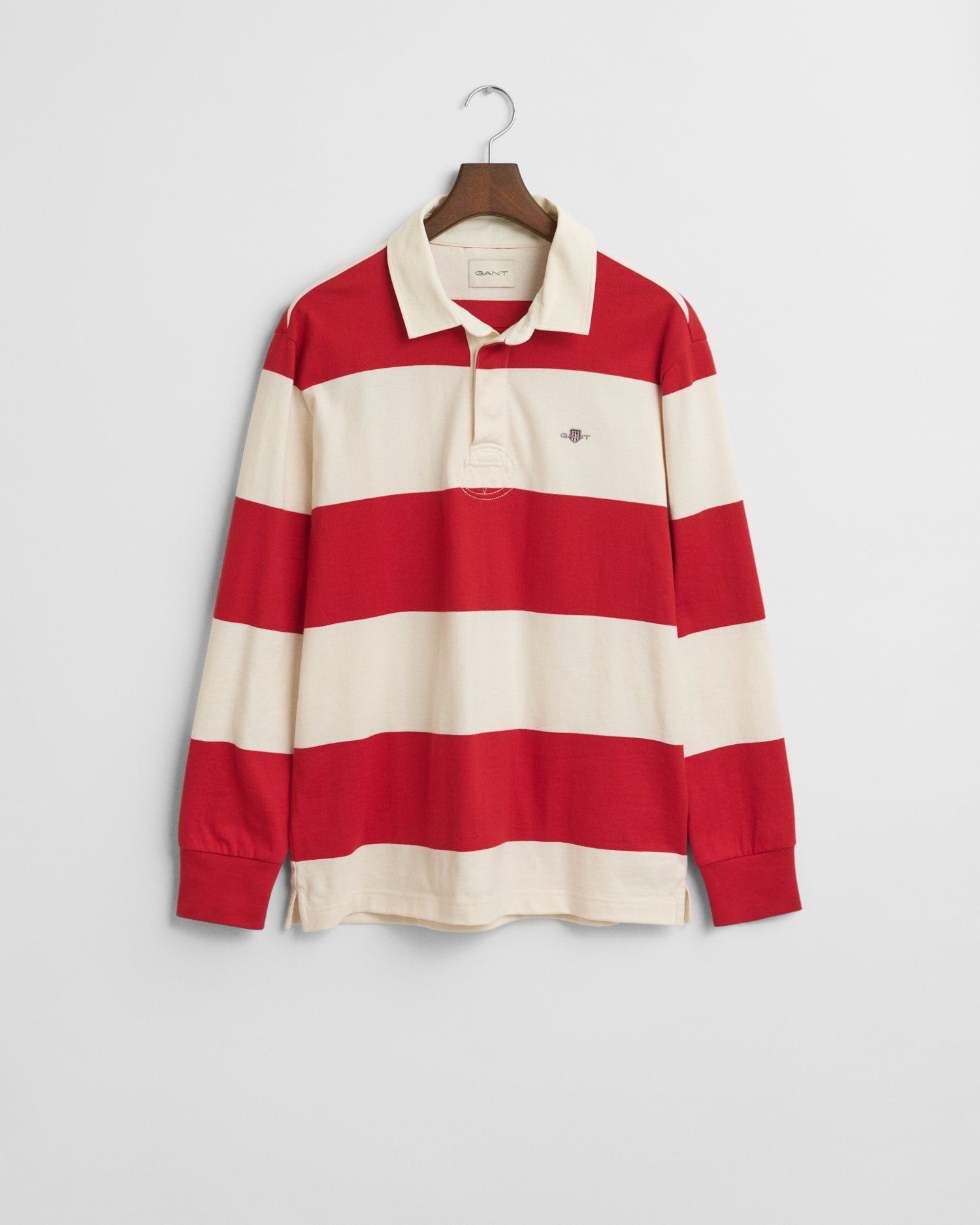 GANT Ruby Red Barstripe Rugger #Colour_Ruby Red