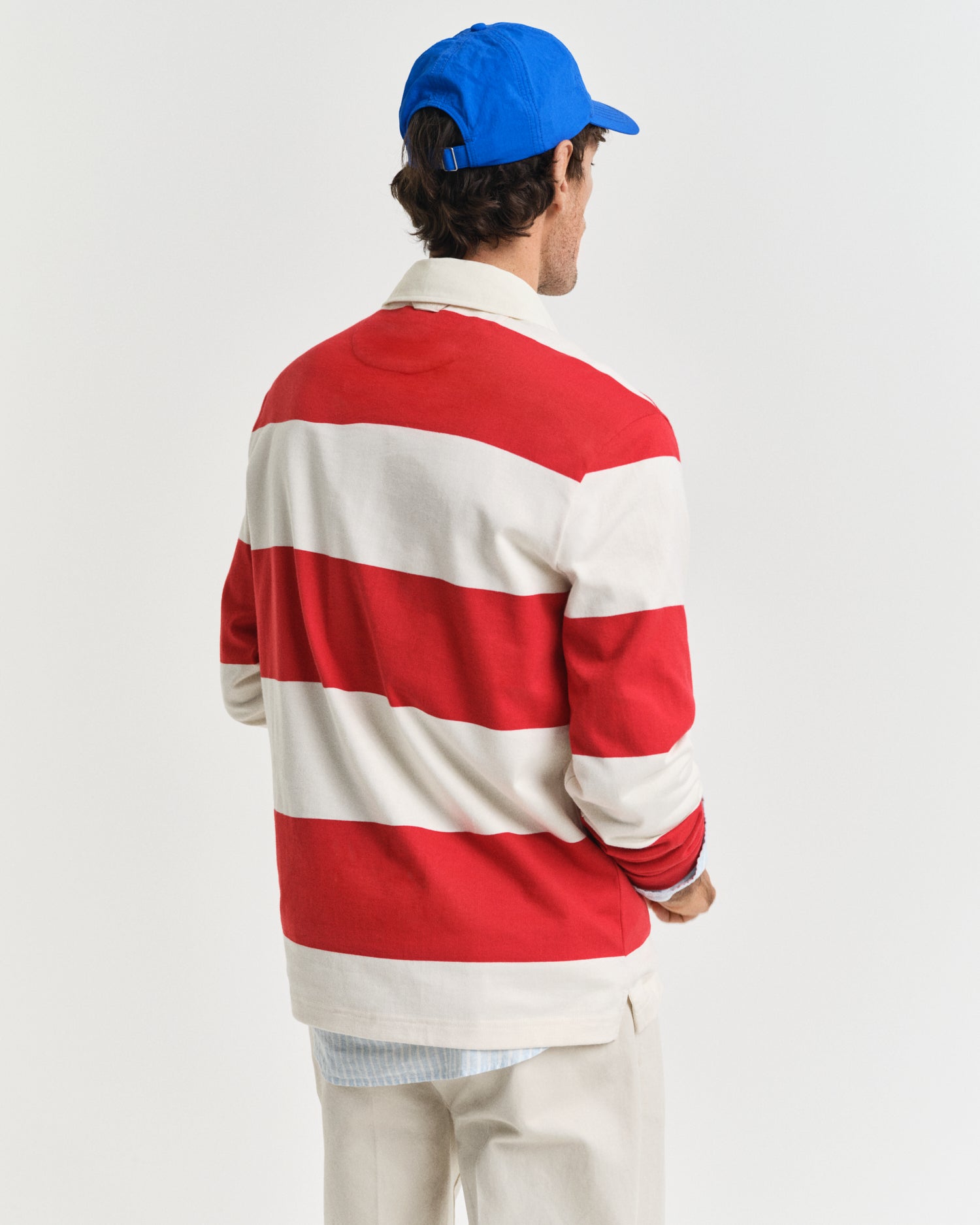 GANT Ruby Red Barstripe Rugger #Colour_Ruby Red