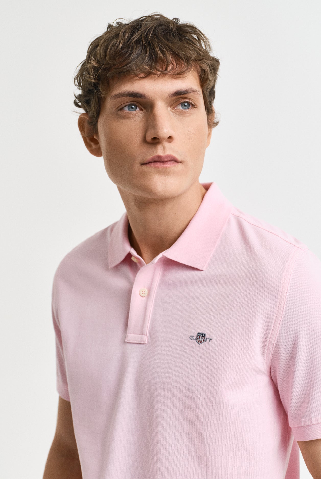 GANT Regular Fit Shield Short Sleeve Pique Polo #Colour_California Pink