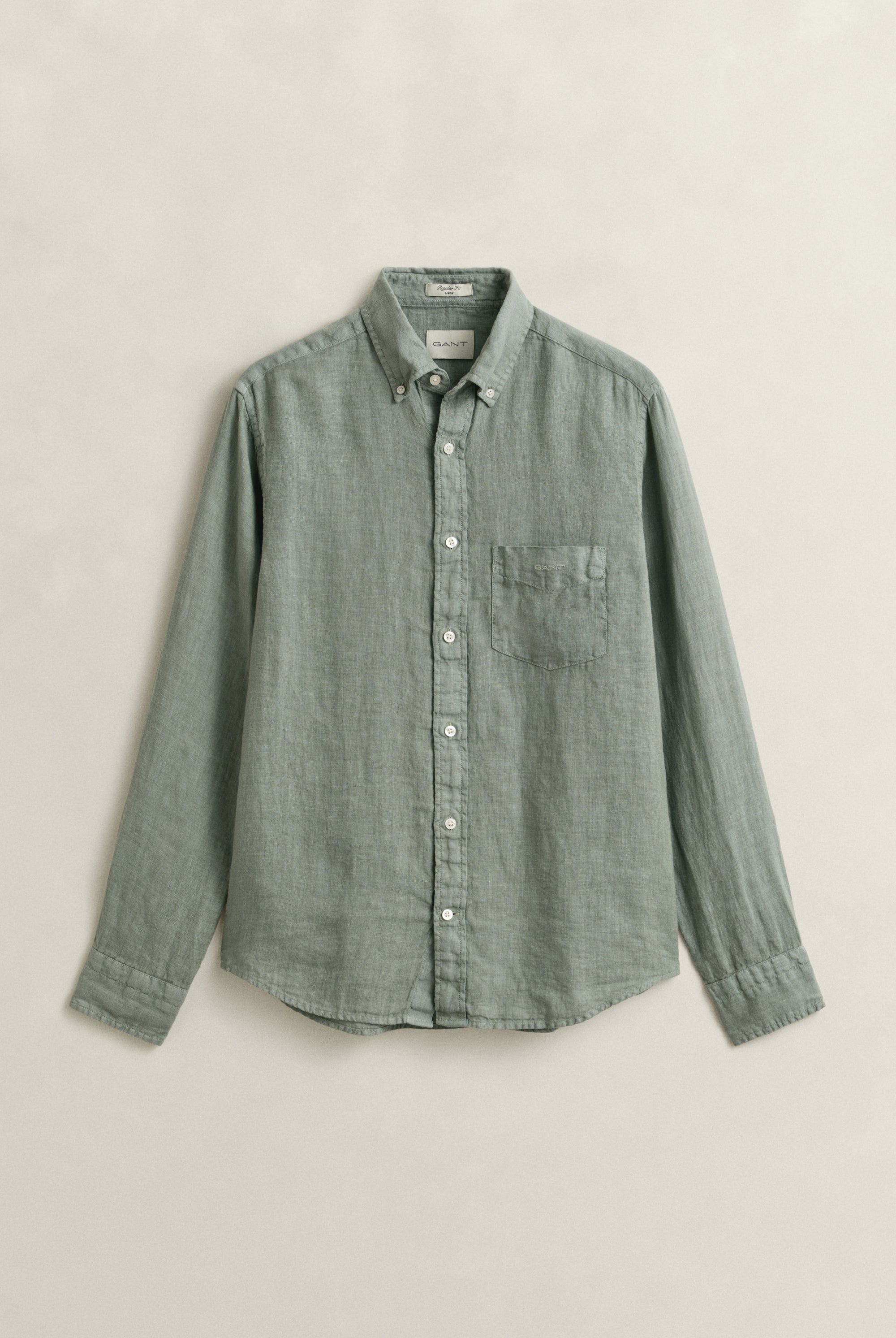 GANT Reg GMNT Dyed Linen Shirt #Colour_Ceramic Grey