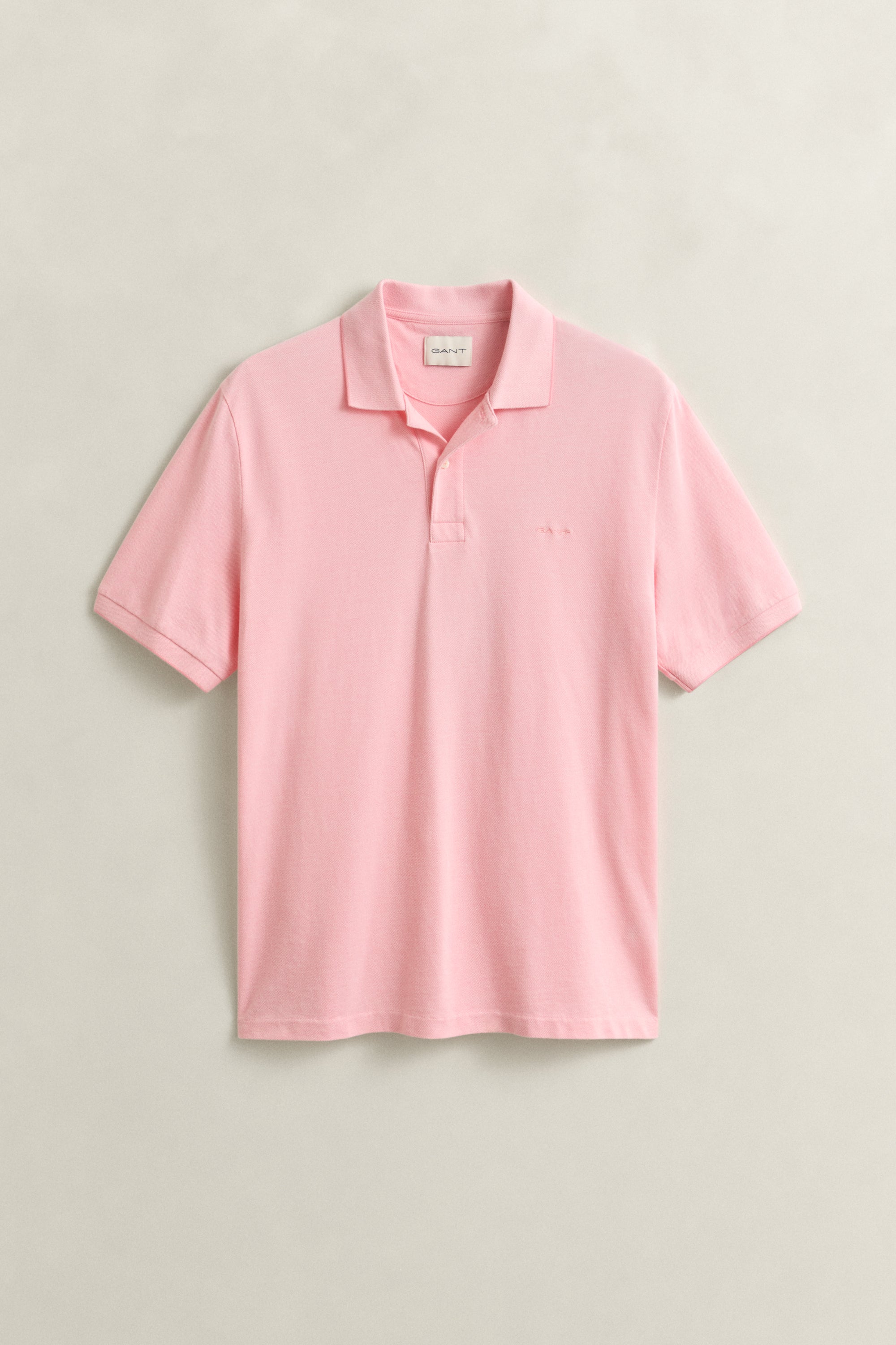 GANT Washed Pink 2 Tone SS Polo #Colour_Washed Pink
