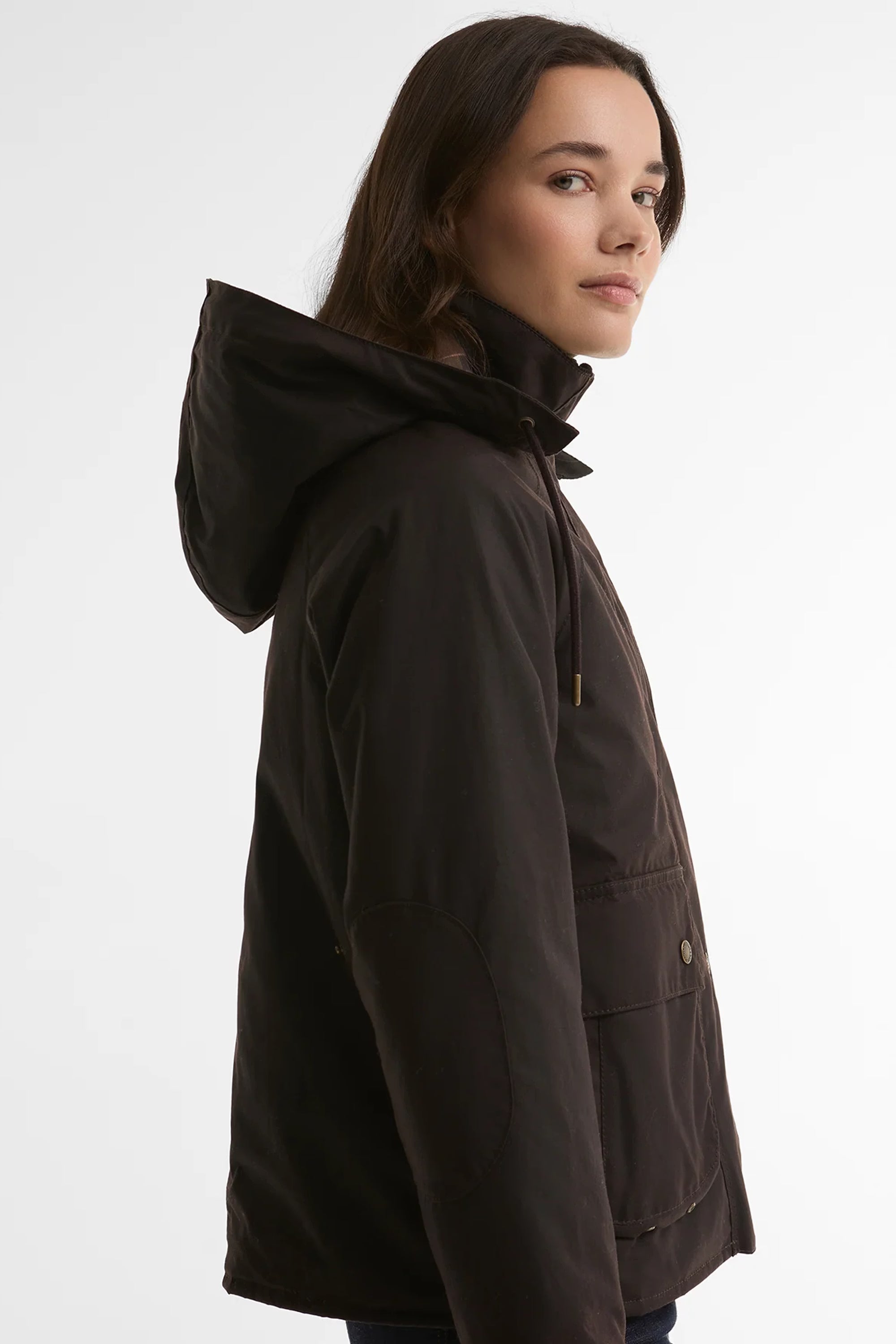 Barbour Georgette Wax Jacket #Colour_Rustic/Muted