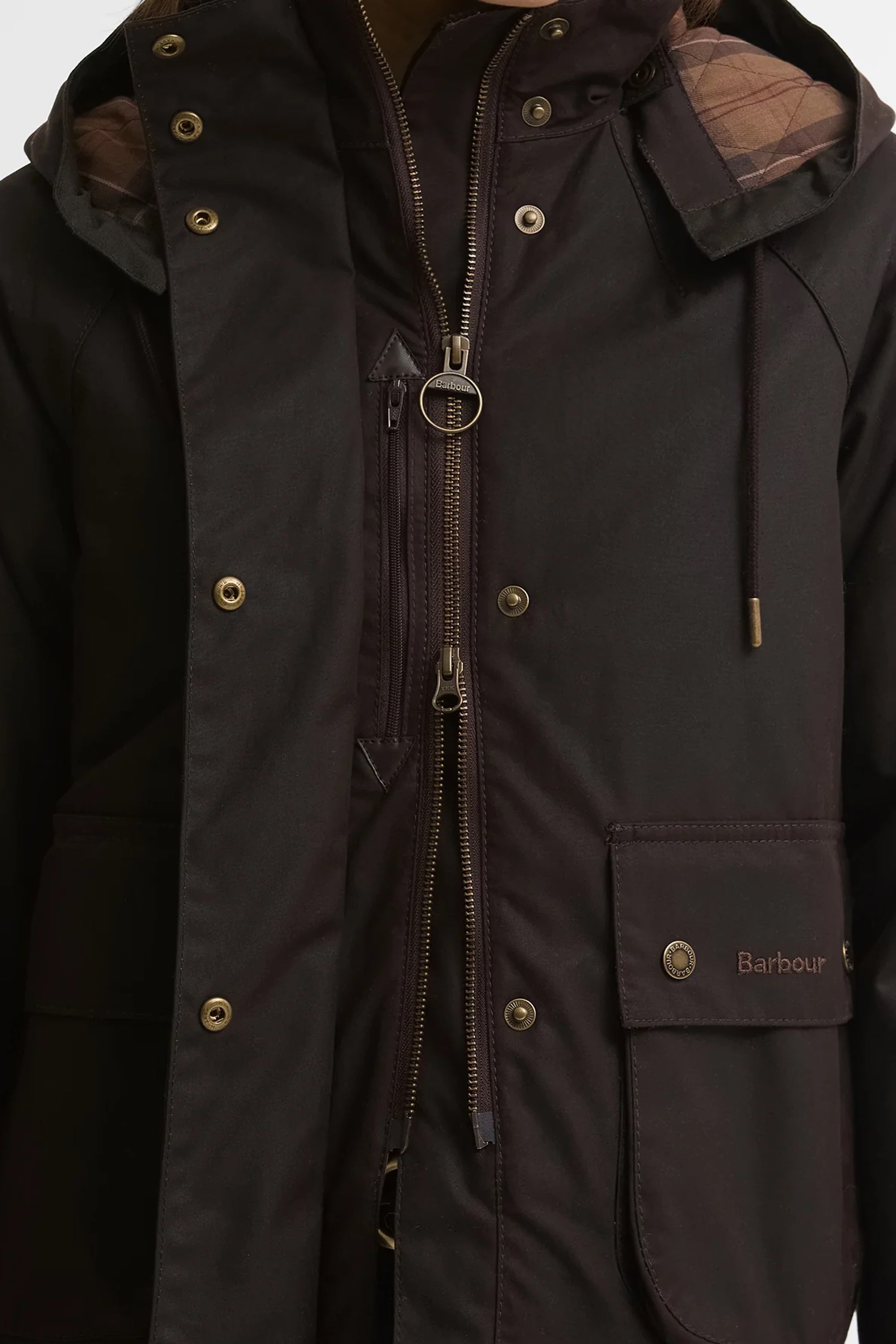 Barbour Georgette Wax Jacket #Colour_Rustic/Muted