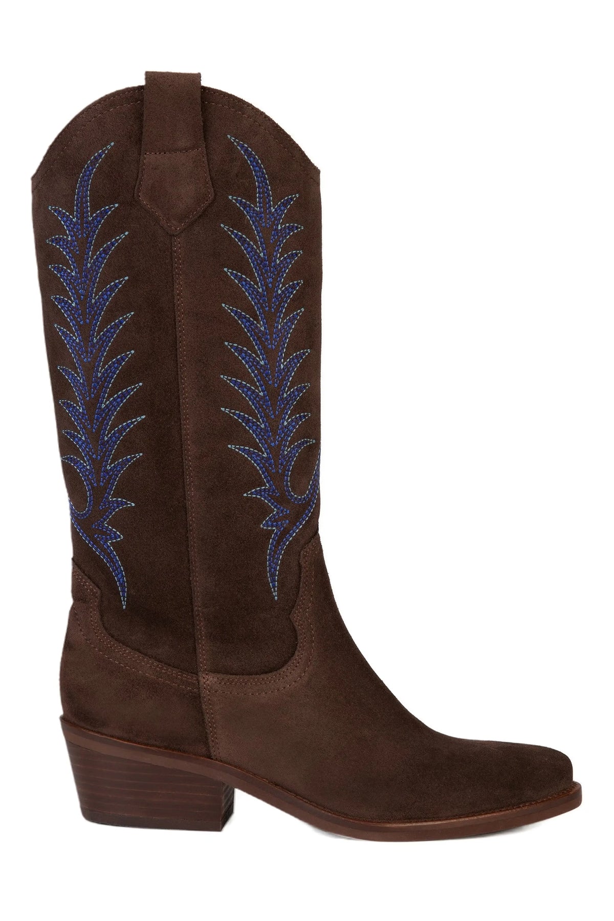Goldie Suede Embroided Boot