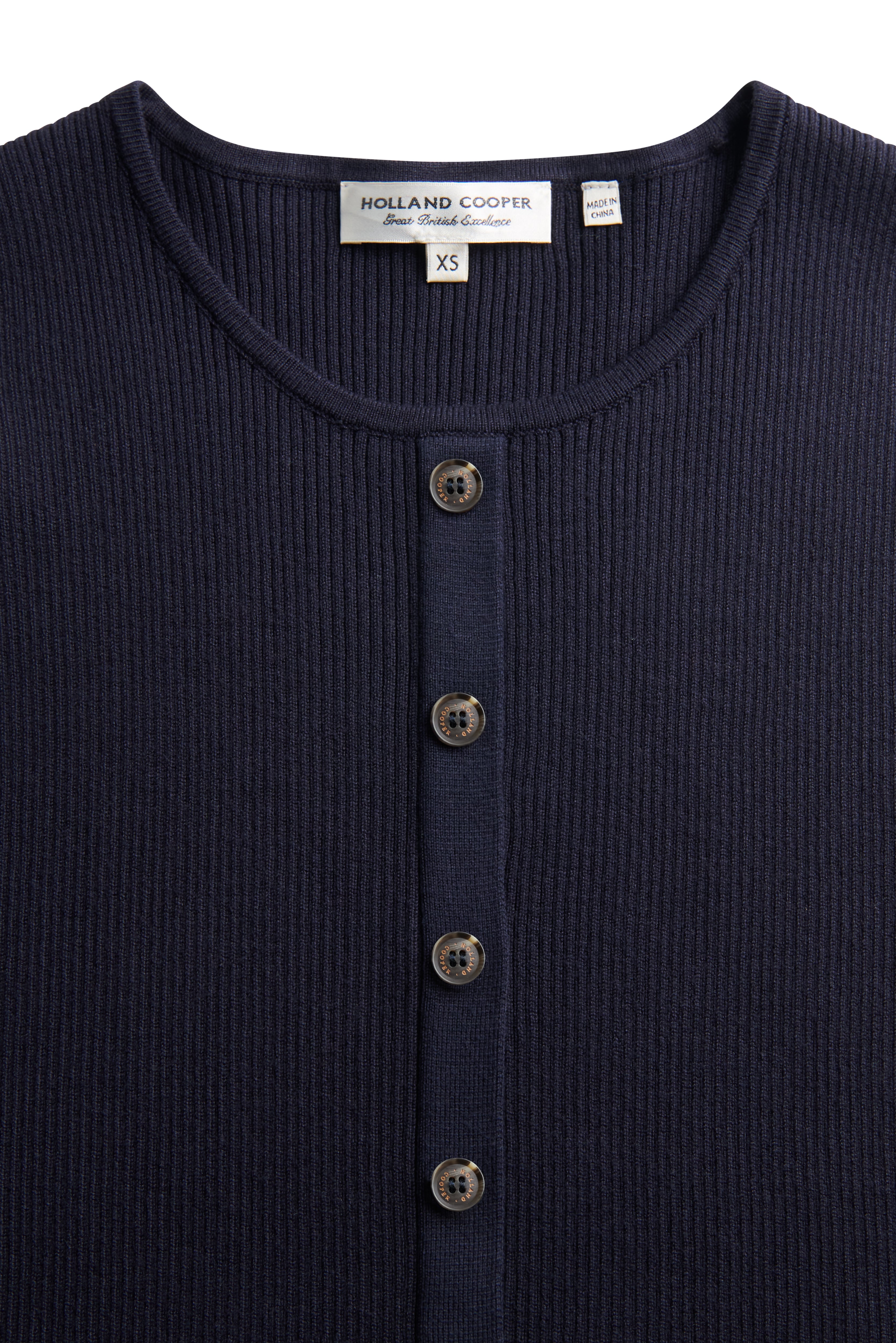 Holland Cooper Ink Navy Aubrey Knitted Tank #Colour_Ink Navy