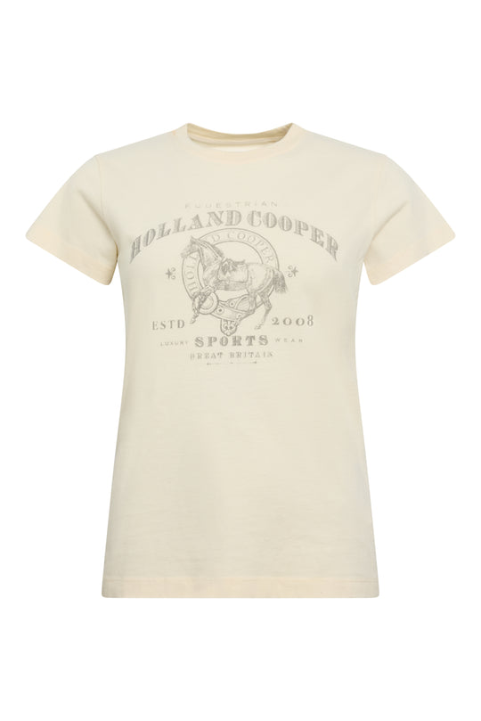 Holland Cooper Ivy League Tee #Colour_Ecru