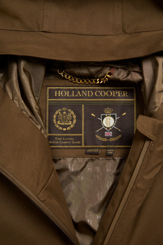 Holland Cooper Whiskey One-Size Lightweight Waterproof Parka #Colour_Whiskey