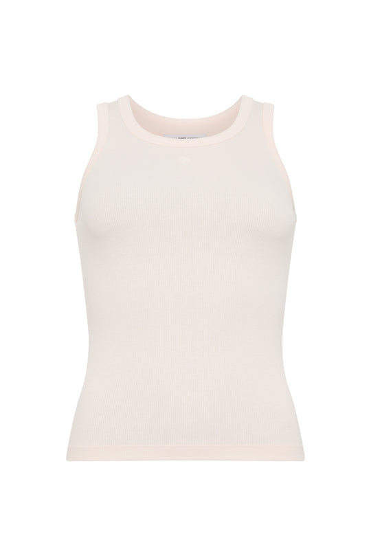 Holland Cooper Palest Pink Rebecca Rib Tank #Colour_Palest Pink