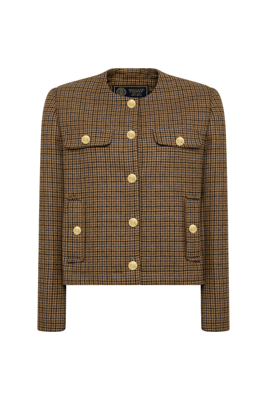 Holland Cooper Abbot Check Tweed Chelsea Jacket #Colour_Abbot Check Tweed