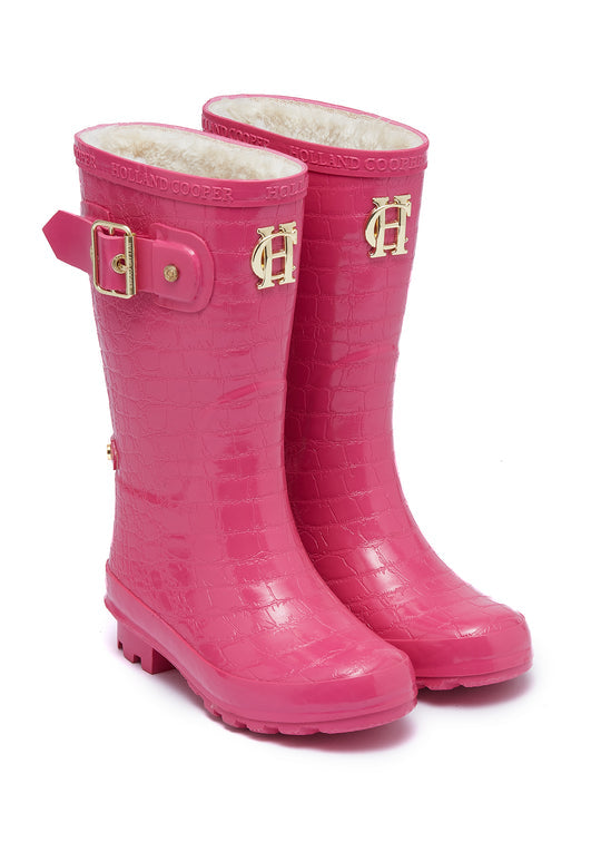 Holland Cooper Lollipop Pink Little Wellie-Junior #Colour_Lollipop Pink