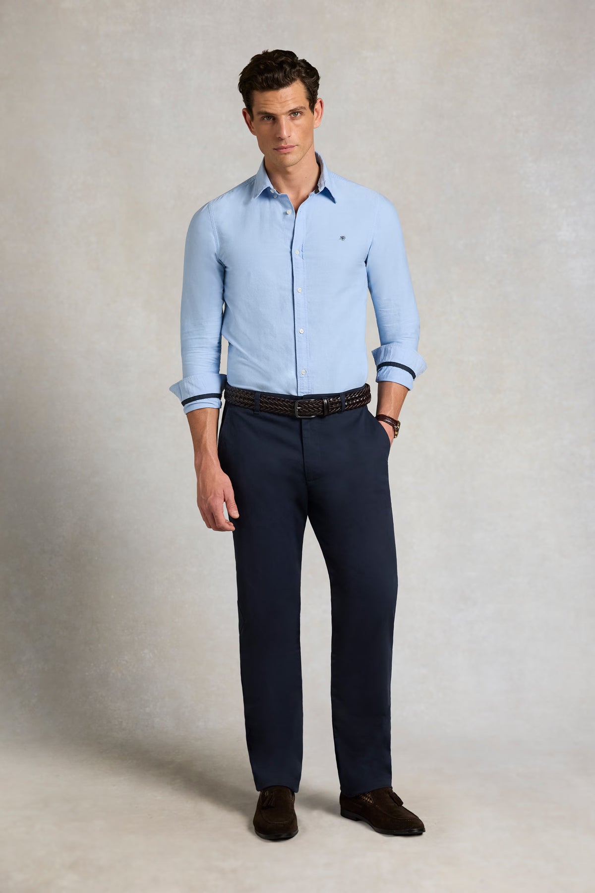 Holland Cooper Slim Chino #Colour_Ink Navy