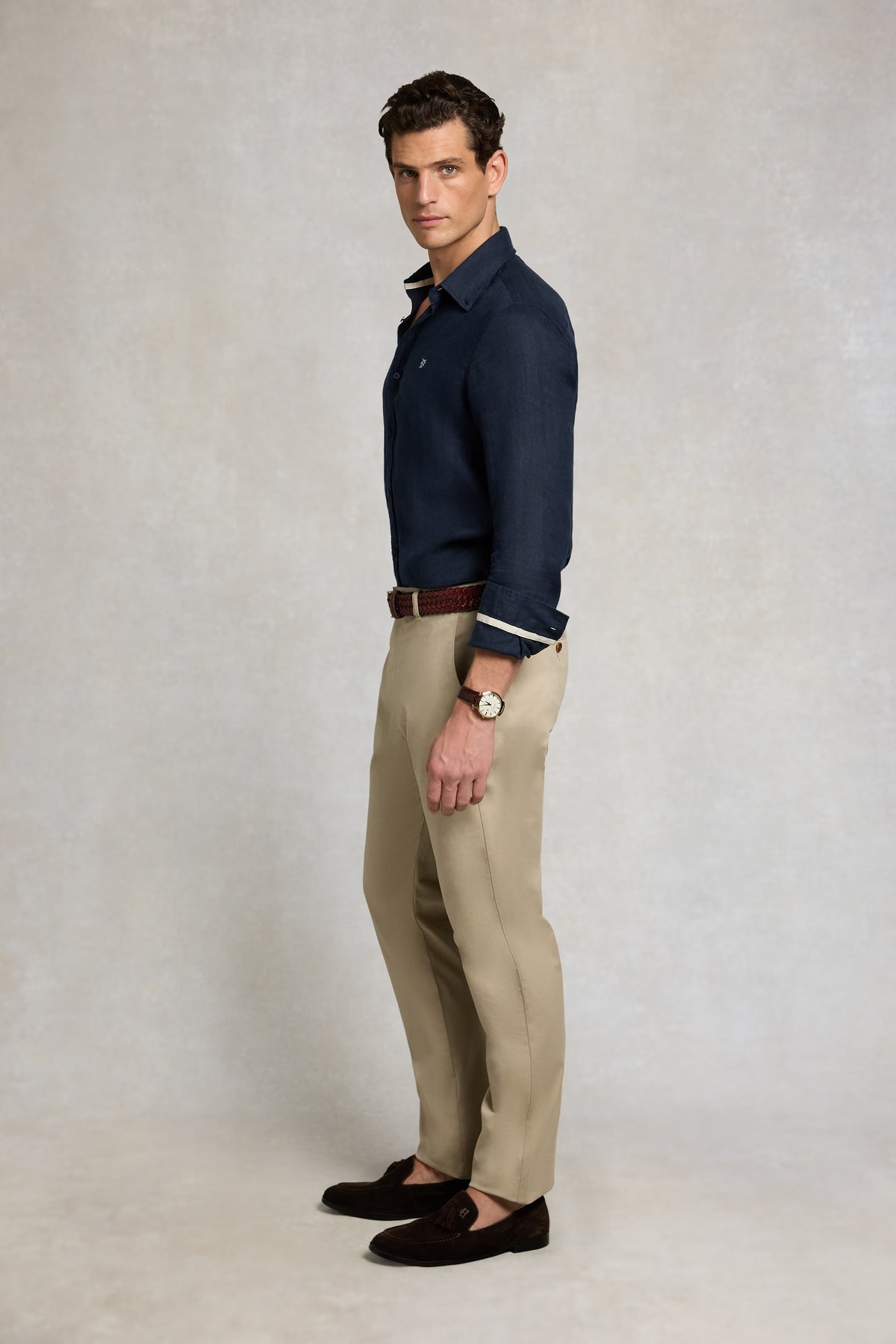 Holland Cooper Slim Chino #Colour_Light Stone