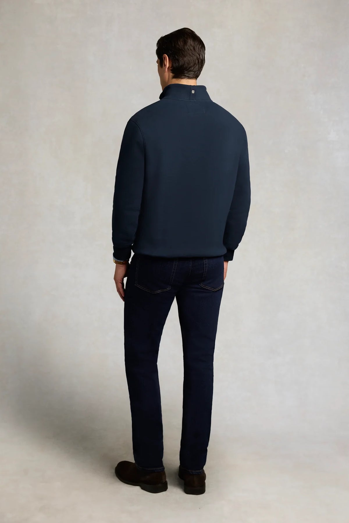 Holland Cooper Heritage Quarter Zip Sweat #Colour_Ink Navy