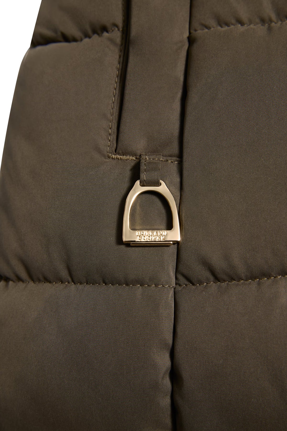 Holland Cooper Stoneleigh Longline Coat #Colour_Heritage Khaki
