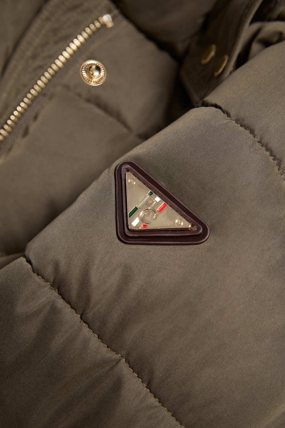 Holland Cooper Stoneleigh Longline Coat #Colour_Heritage Khaki