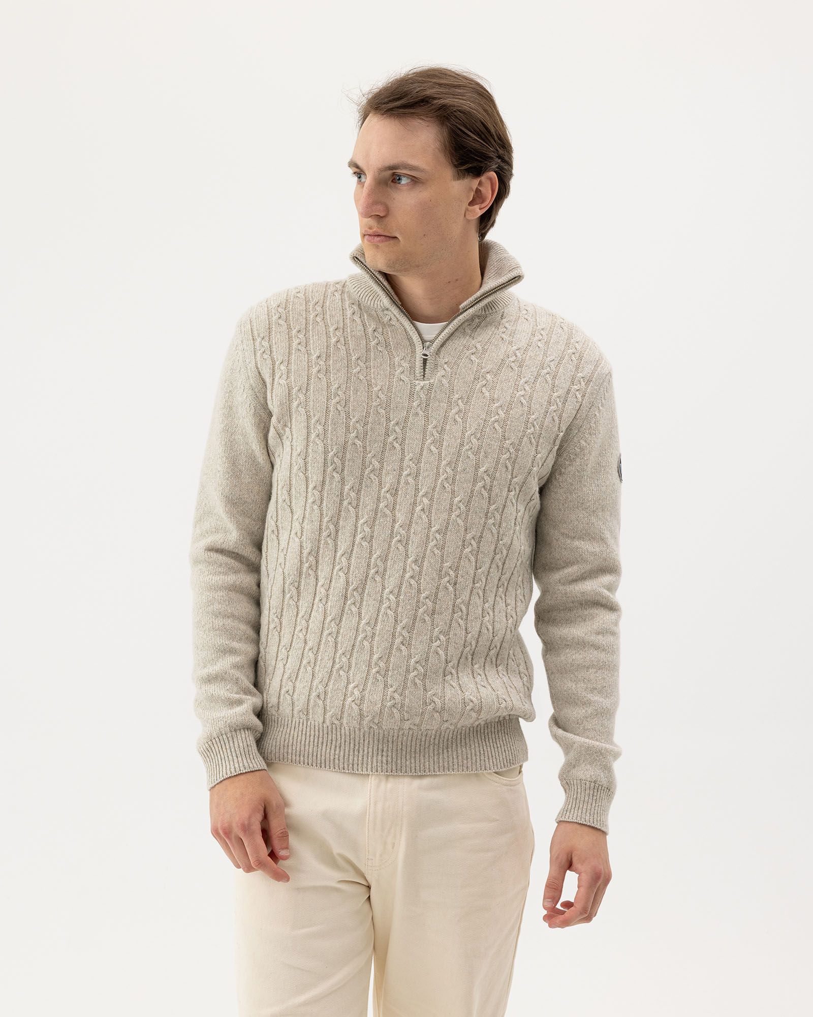 Holebrook Chai Alvin T-Neck #Colour_Chai