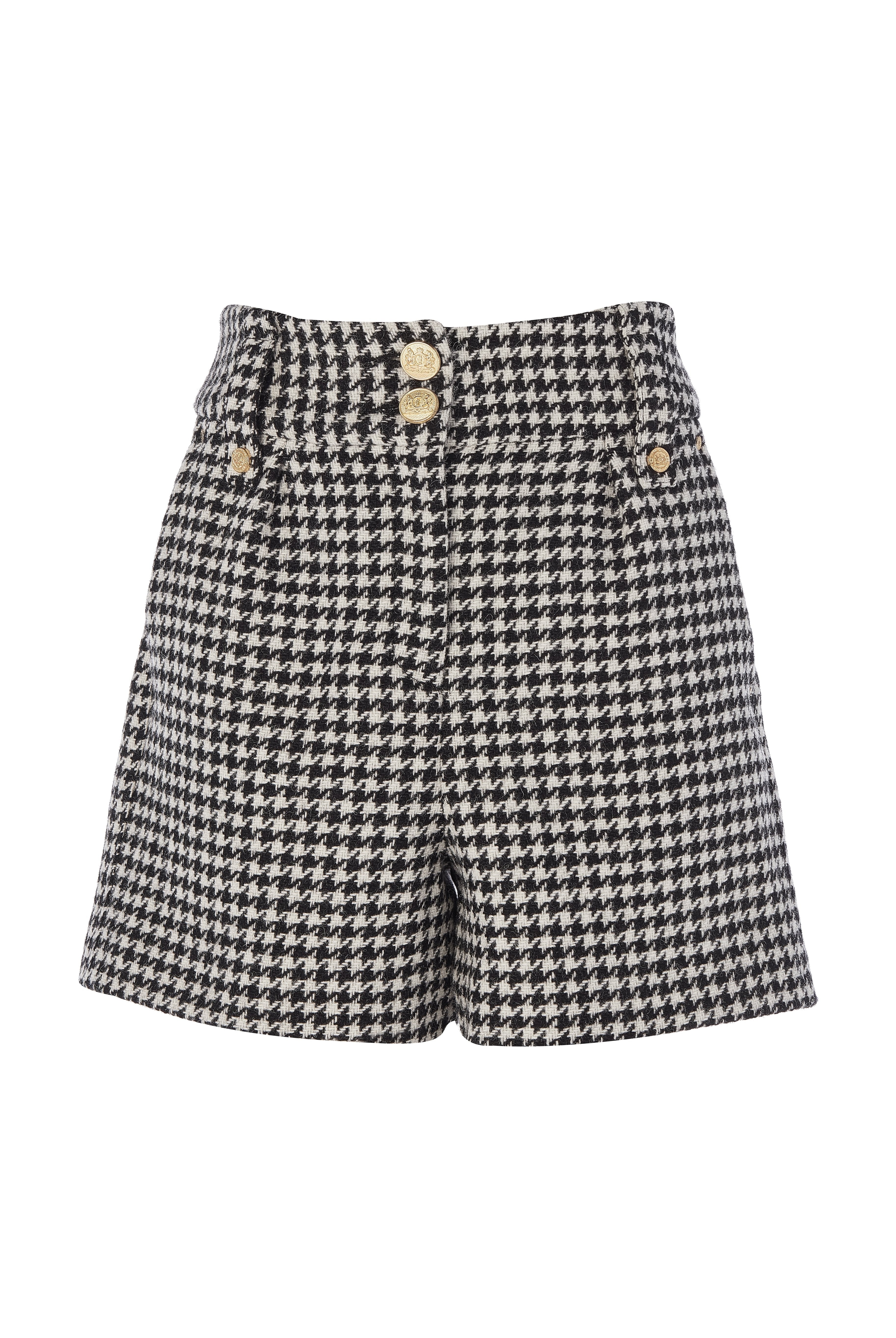 Holland Cooper Luxe Tailored Short #Colour_Houndstooth