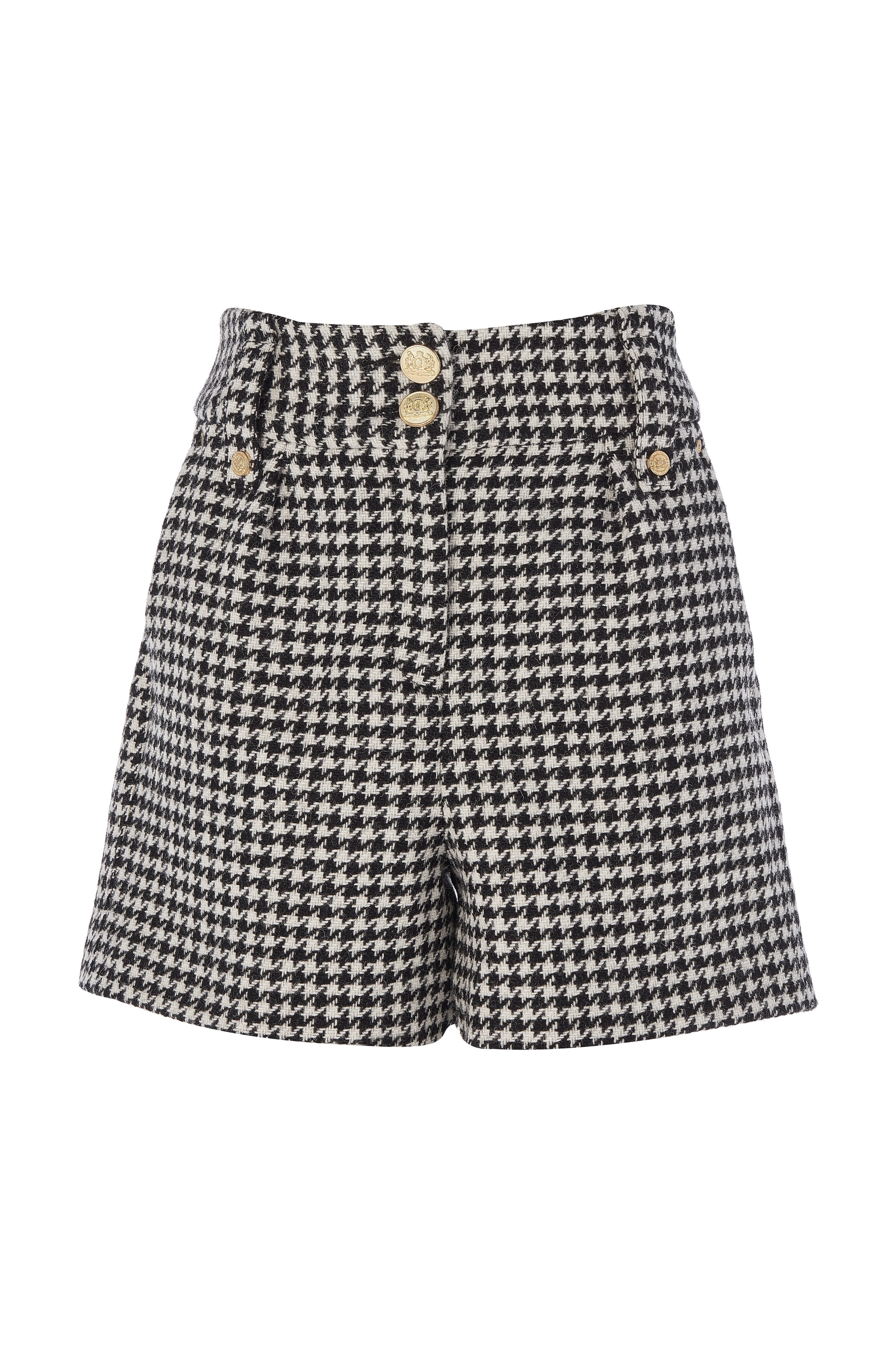 Holland Cooper Luxe Tailored Short- OUTLET #Colour_Houndstooth