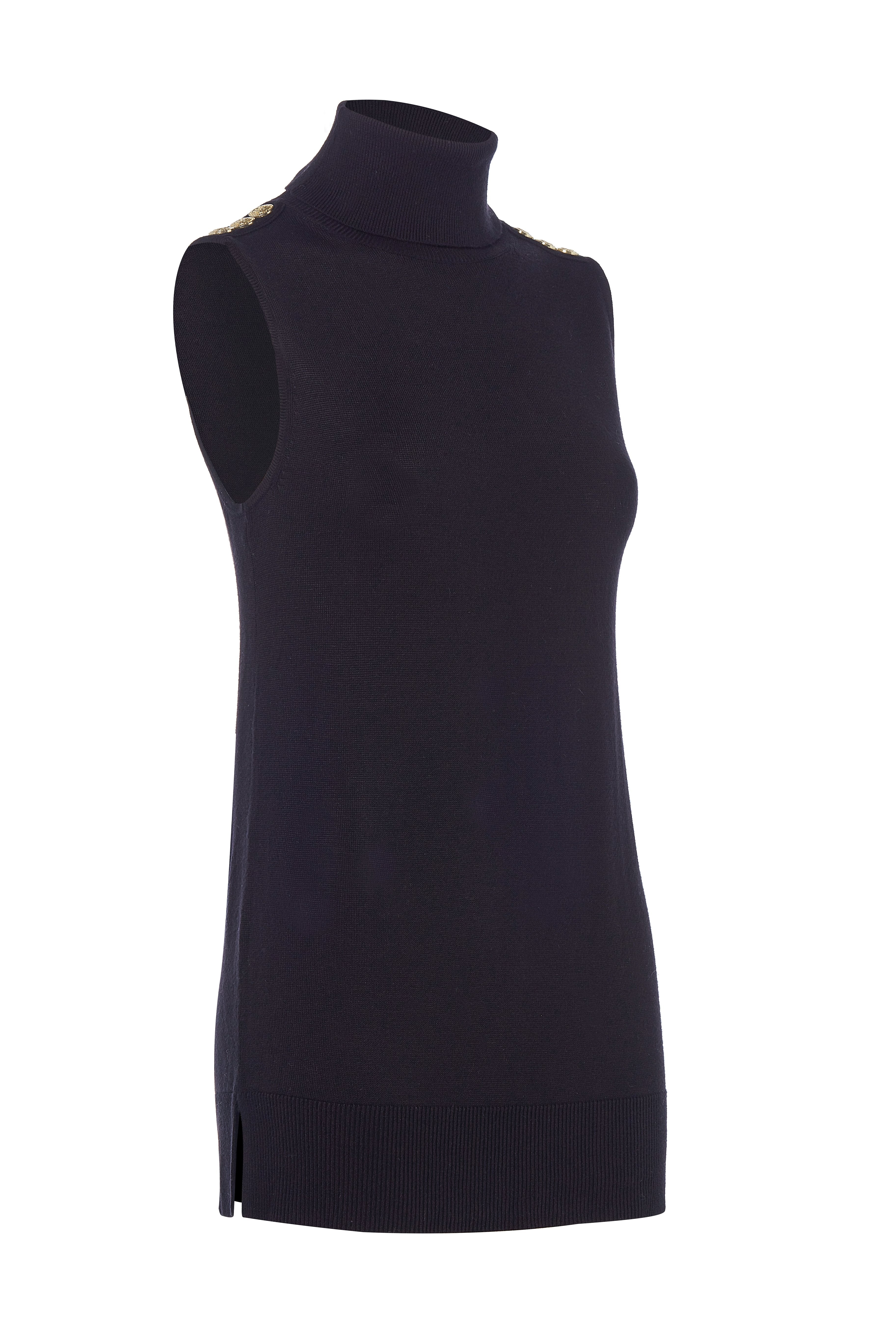 Luxury Sleeveless Roll Neck - Gallery Image 56