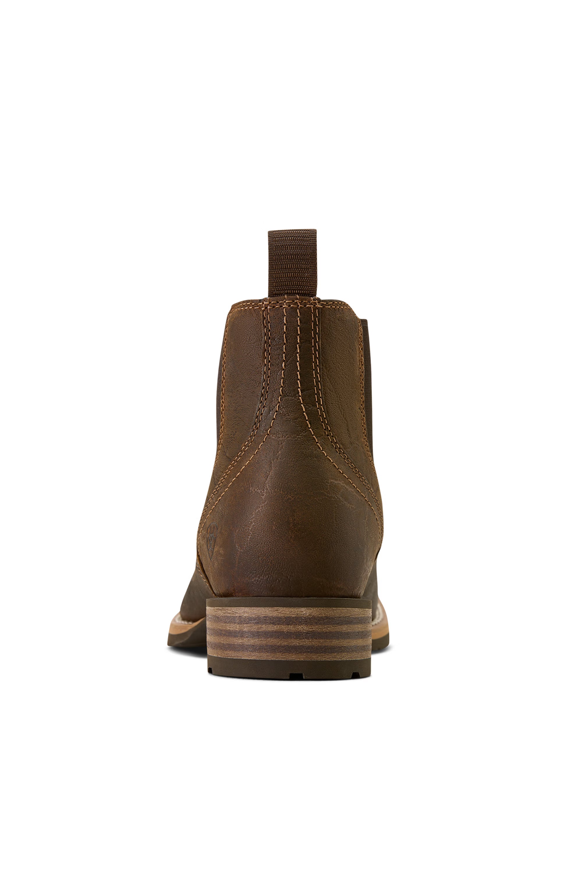 Ariat Hybrid Low Boy Wide Square Toe Chelsea Boot #Colour_Warm Brown Elephant Print