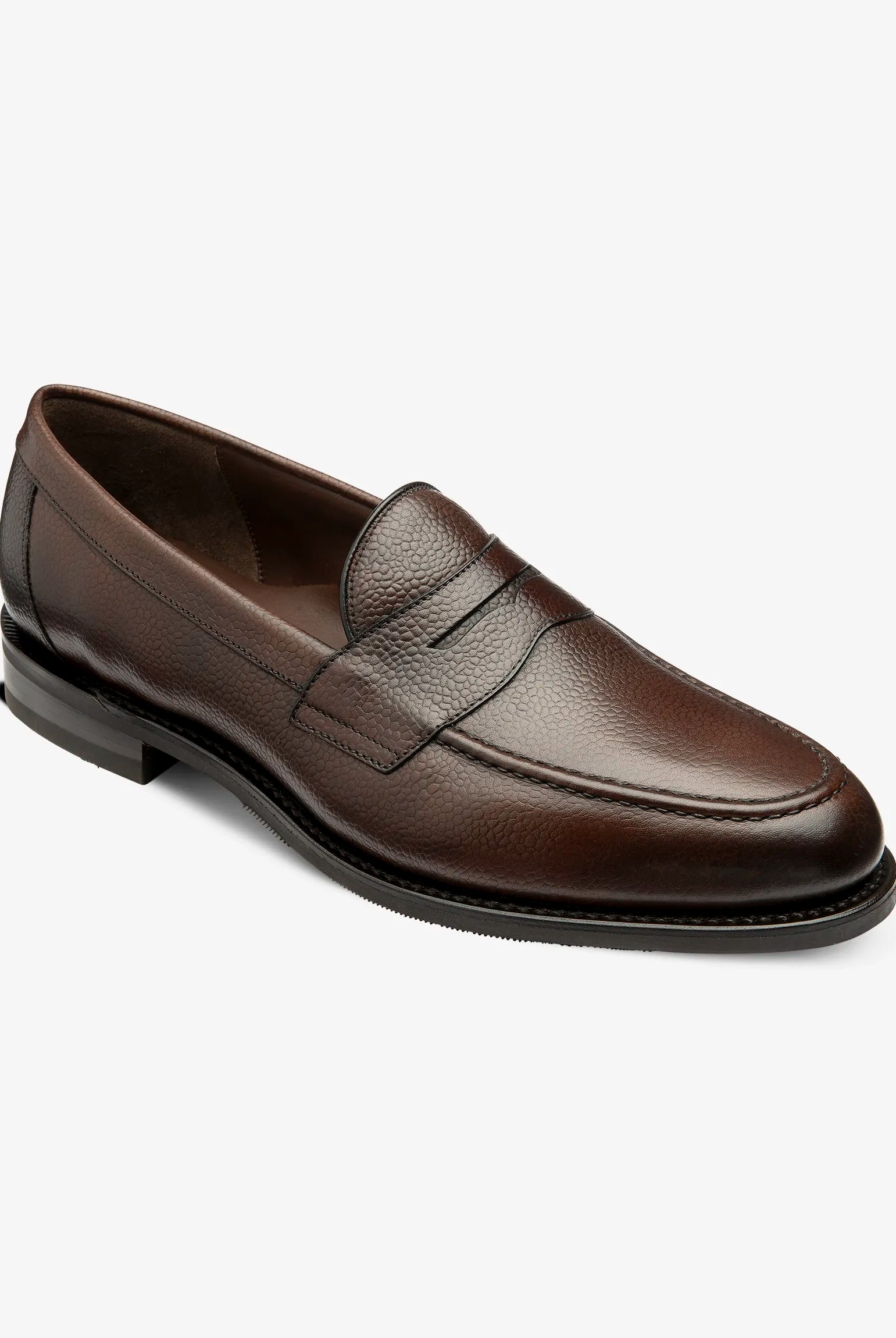 Loake Dark Brown Imperial Grain Leather #Colour_Dark Brown