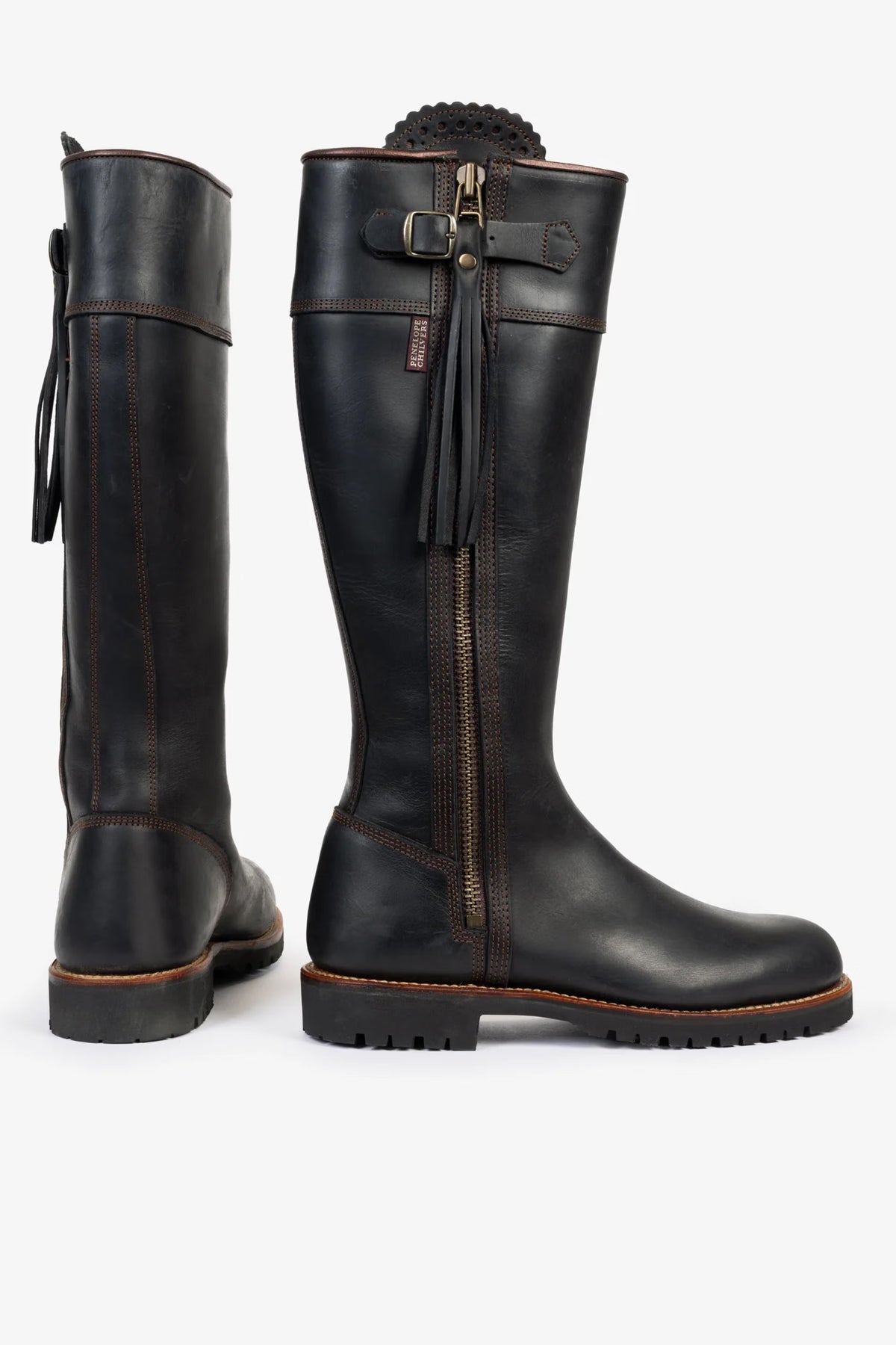 Inclement Long Leather Tassel Boot