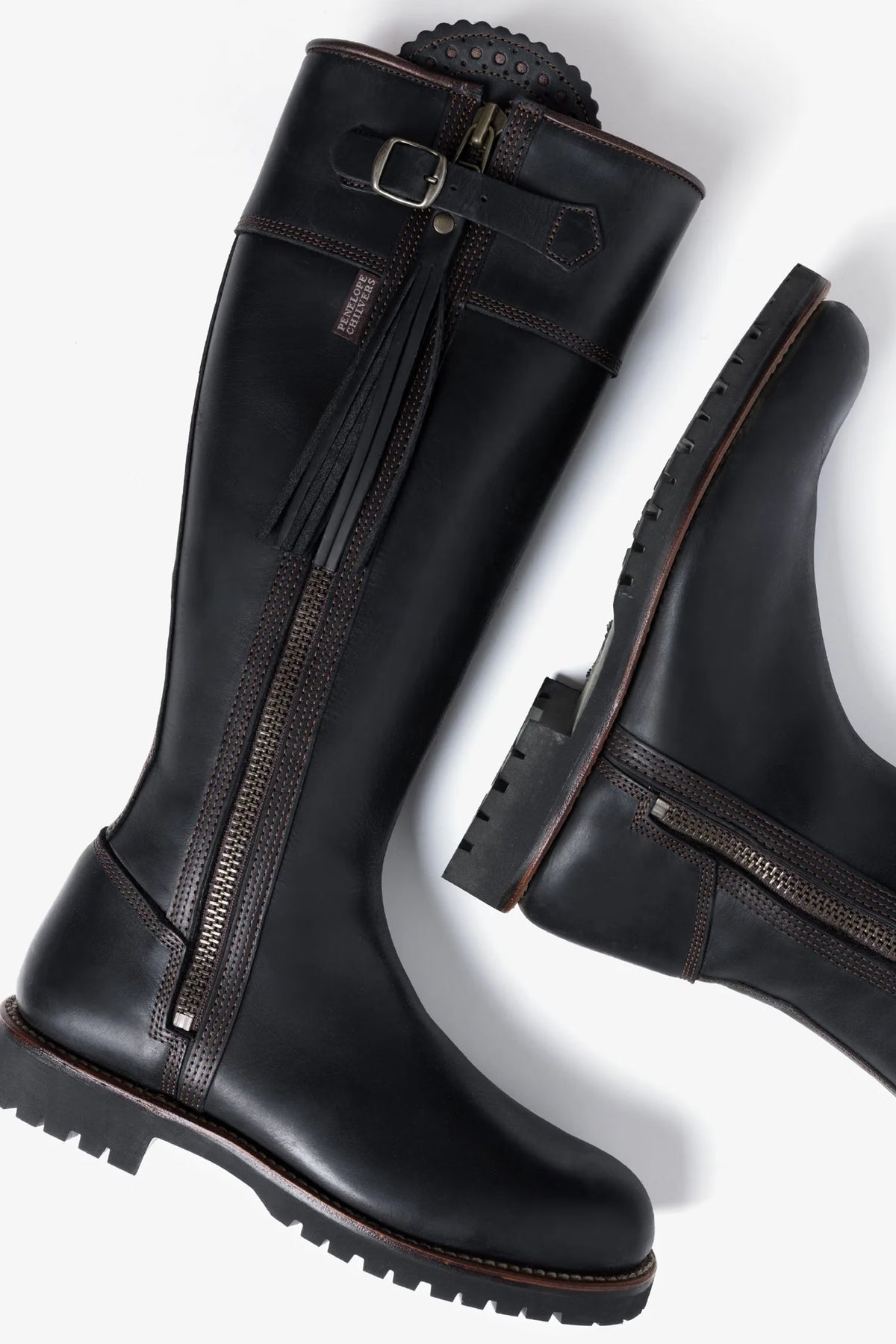 Inclement Long Leather Tassel Boot