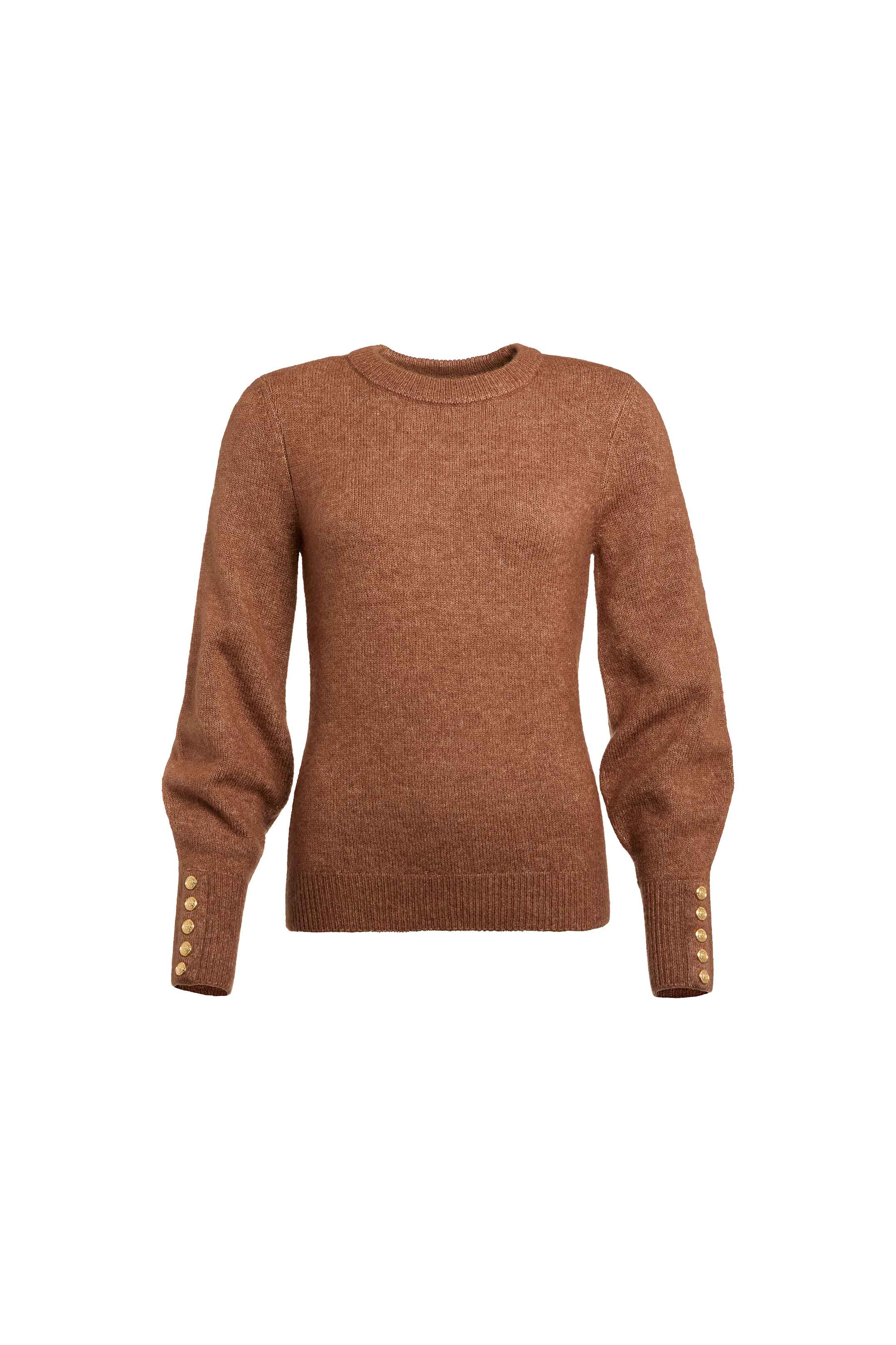 Isla Crew Neck Knit -    latte -  XL - View 77