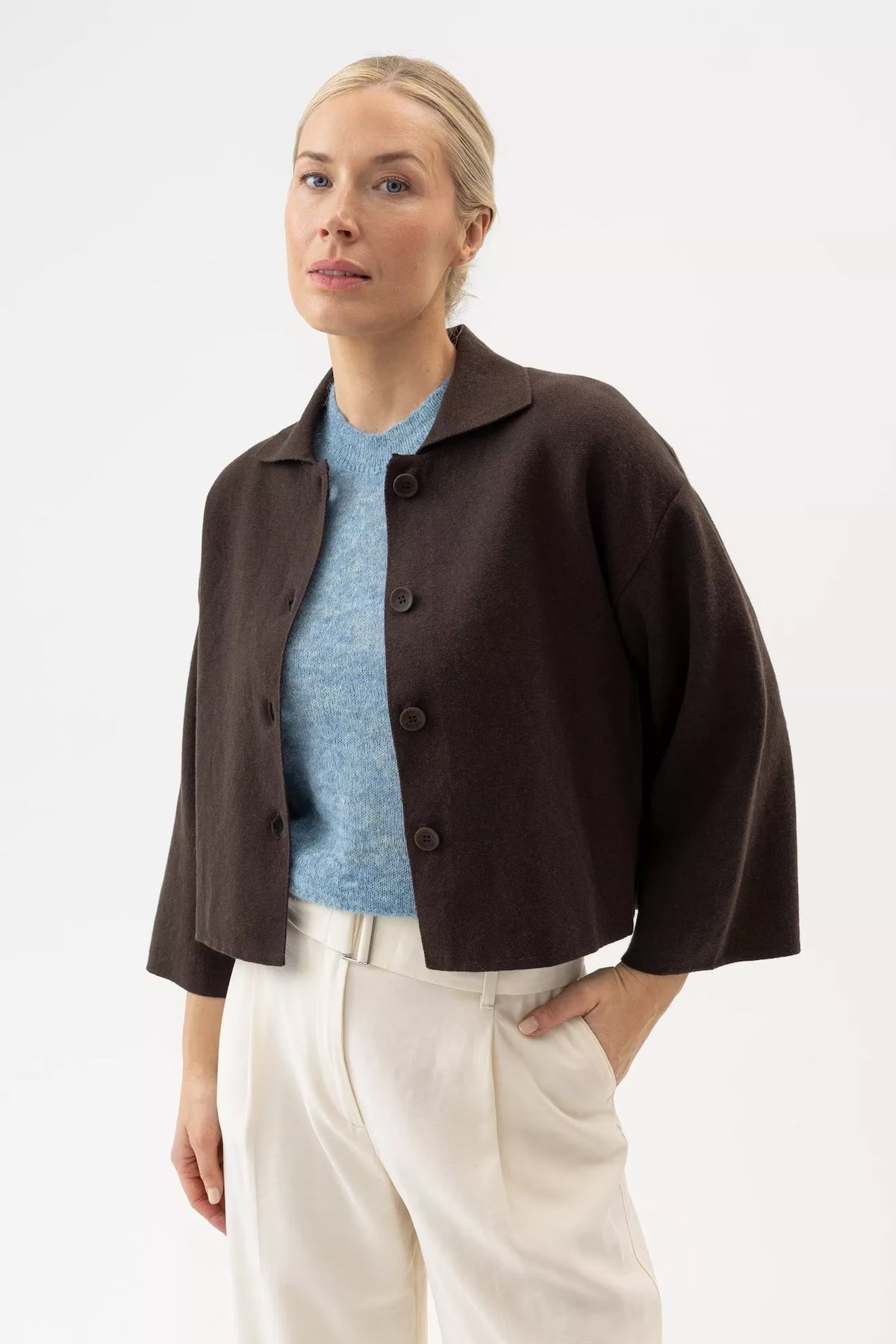Holebrook Jane Jacket #Colour_Dark Chocolate
