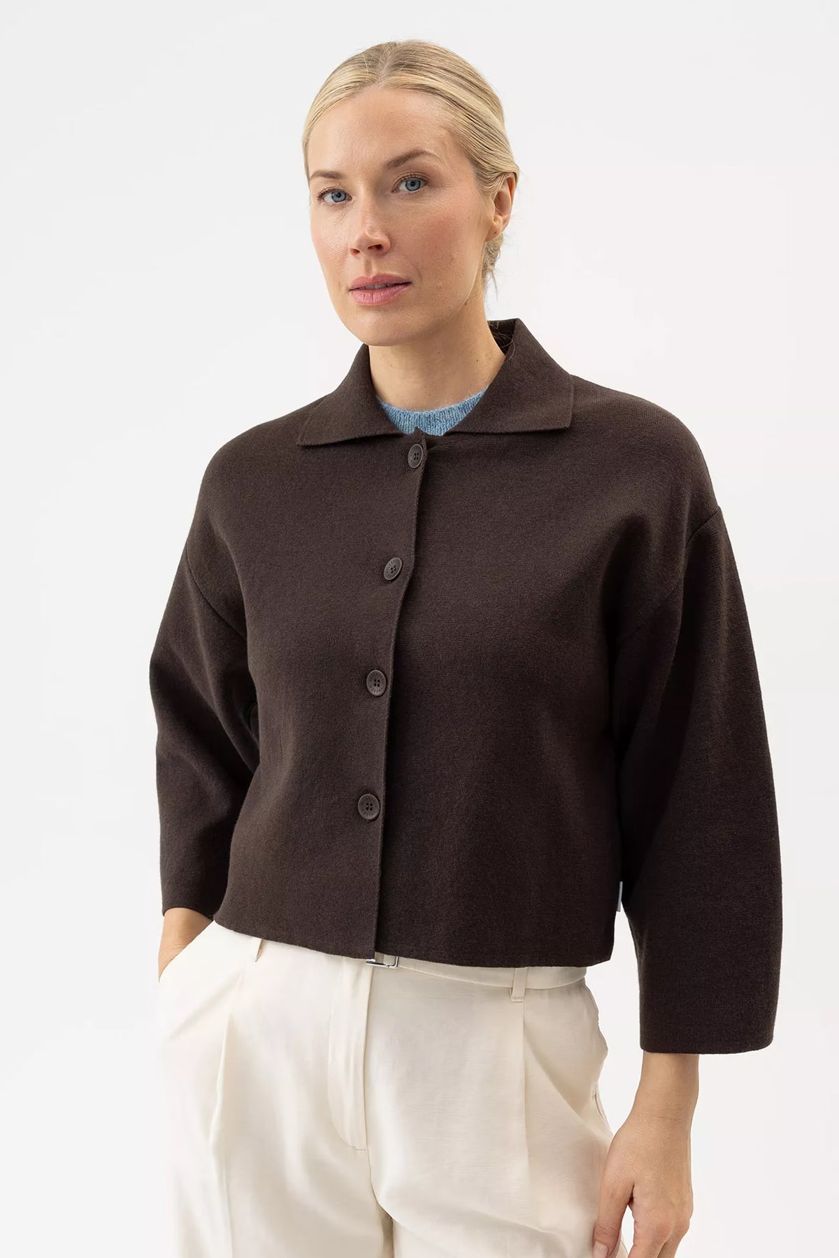 Holebrook Jane Jacket #Colour_Dark Chocolate