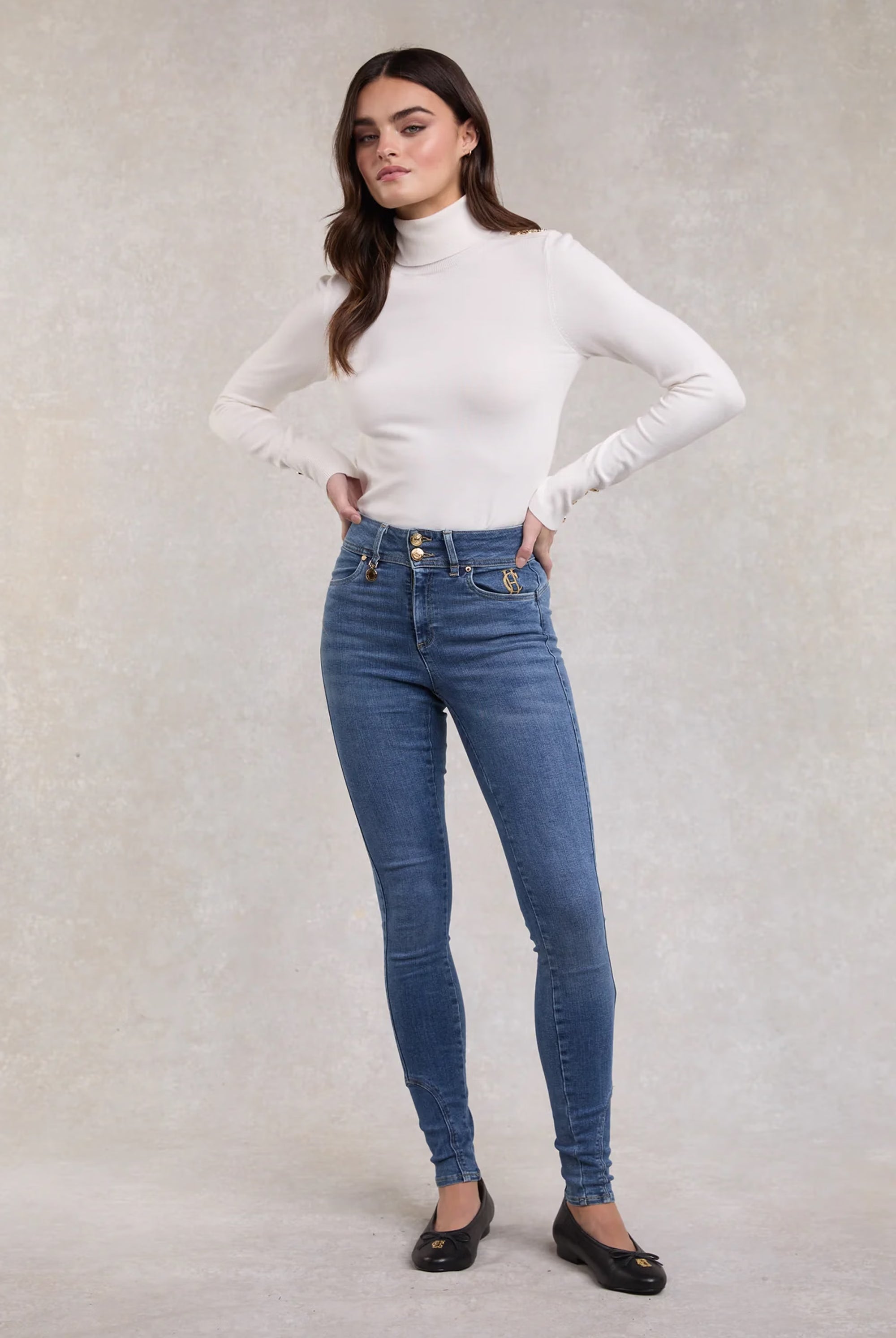 Holland Cooper Jodhpur Jean #Colour_Denim