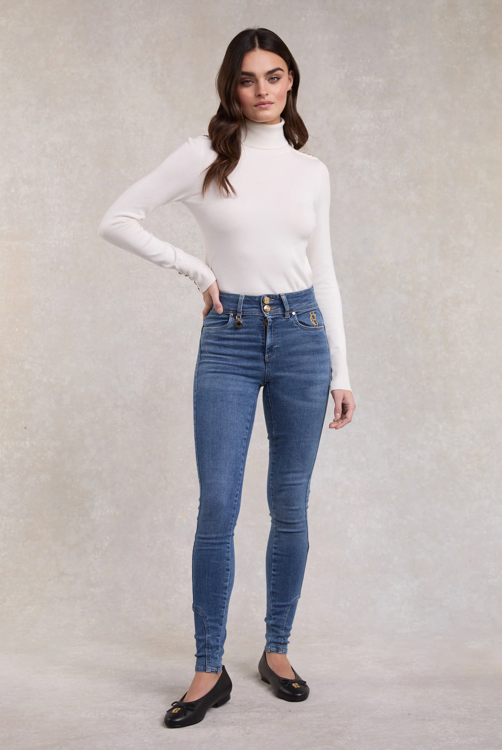 Holland Cooper Jodhpur Jean #Colour_Denim